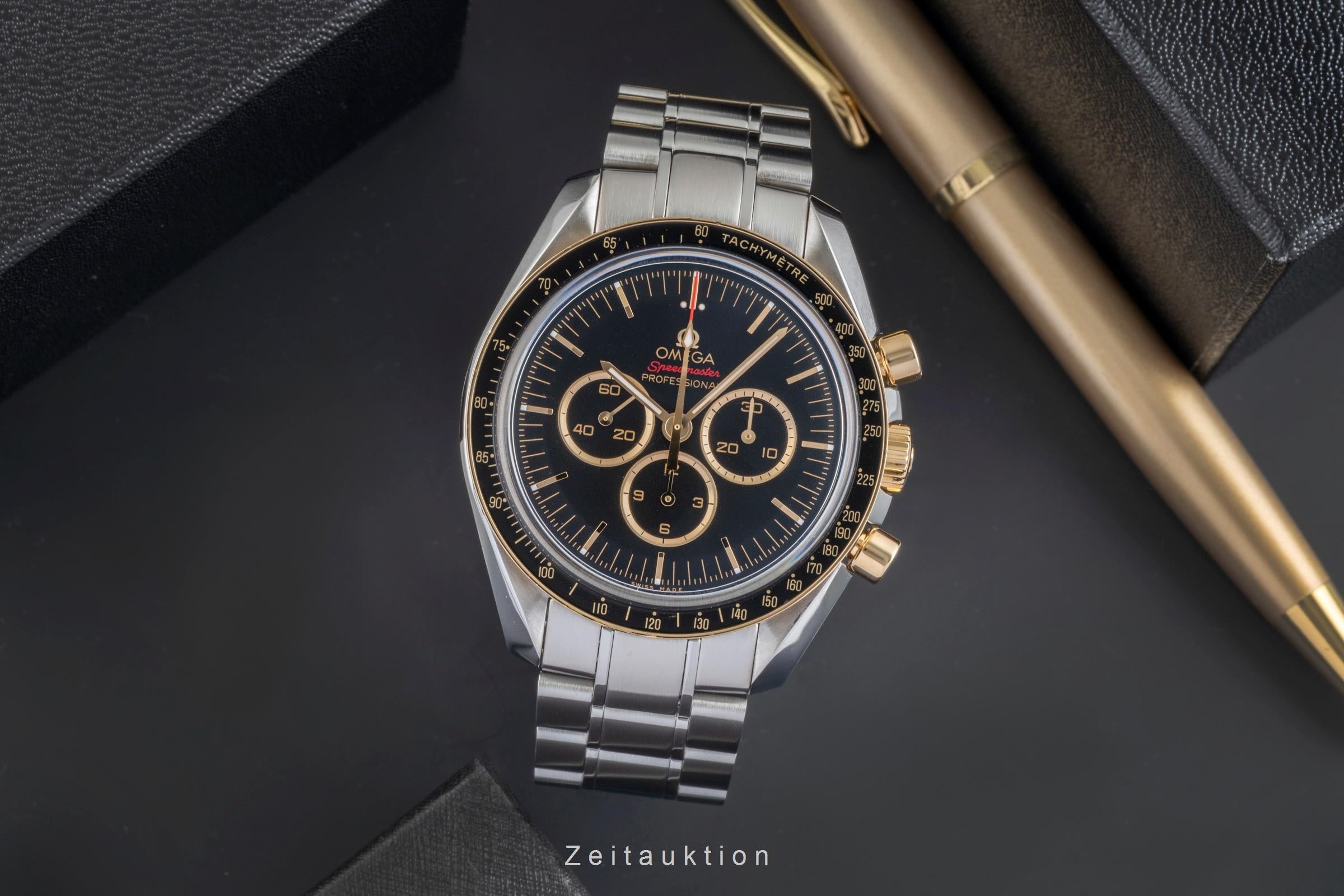 Omega Speedmaster chronographe acier / or  à remontage manuel montre pour hommes 522.20.42.30.01.001 Limited  [2505511]