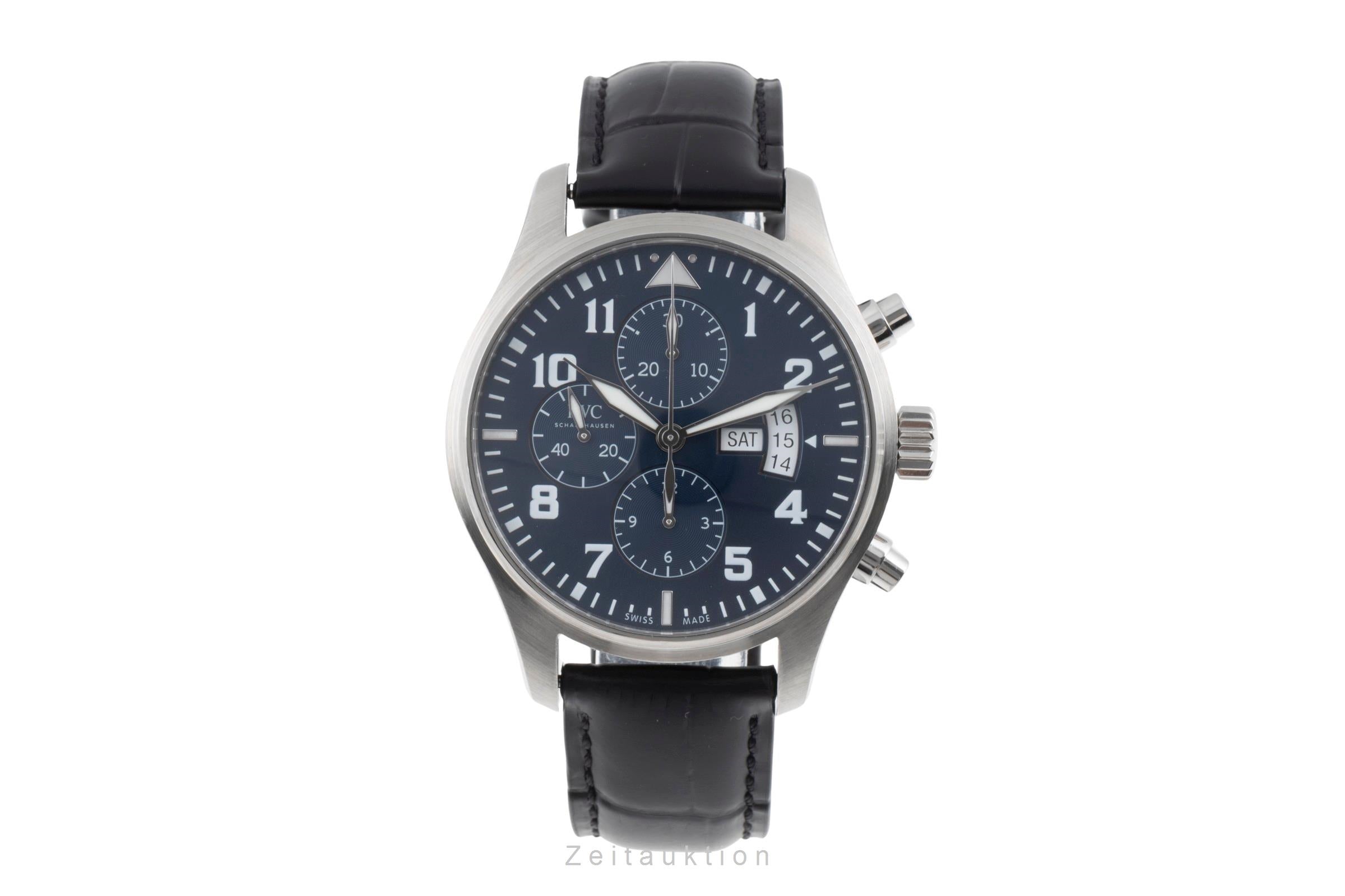 IWC Fliegerchronograph chronographe acier automatique montre pour hommes IW377706 LP: 7800EUR  [2505512]