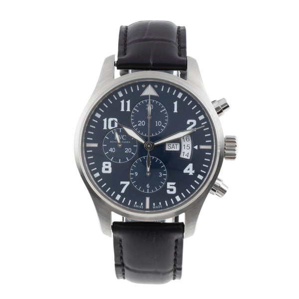 IWC Fliegerchronograph chronographe acier automatique montre pour hommes IW377706 LP: 7800EUR  [2505512]