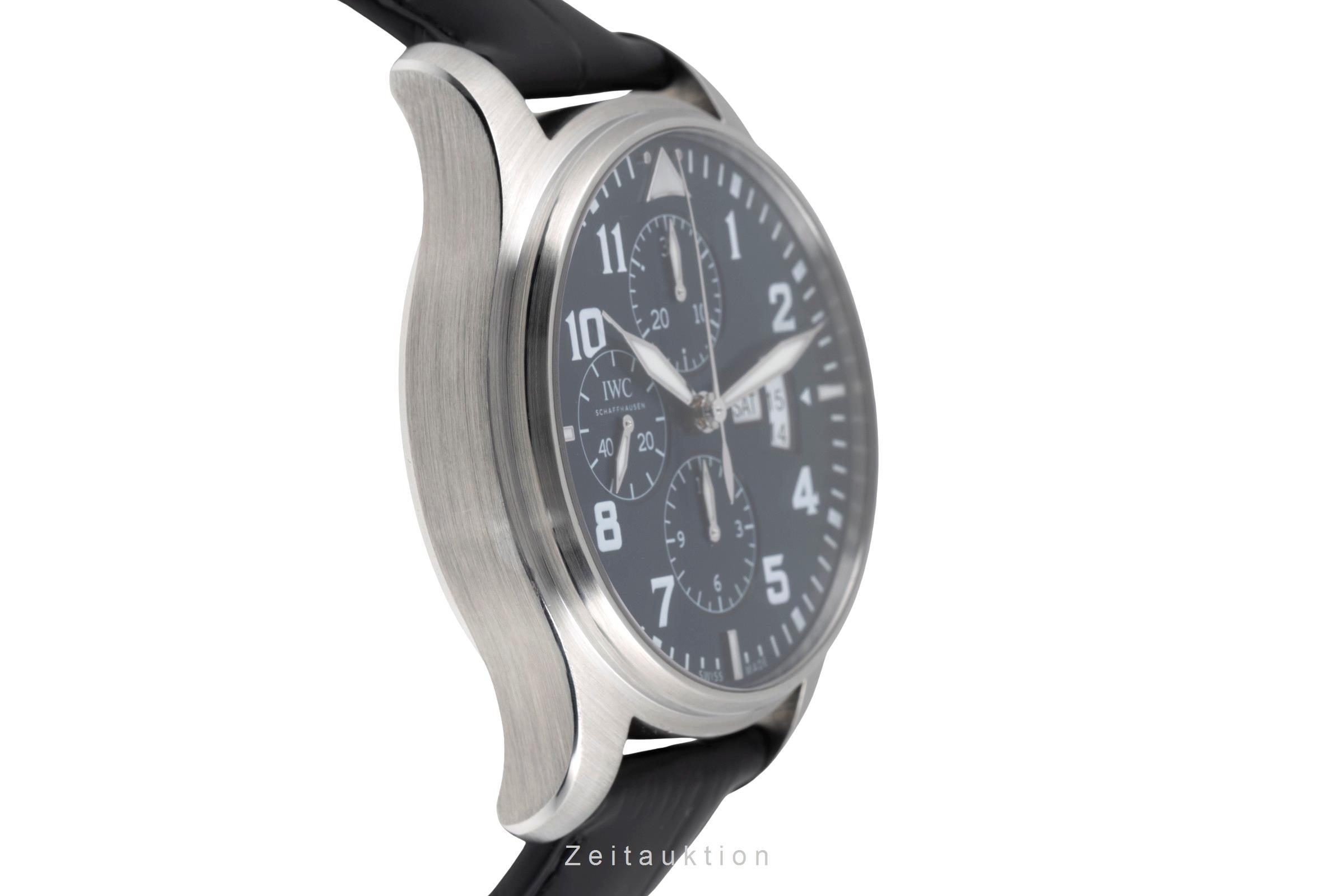 IWC Fliegerchronograph chronographe acier automatique montre pour hommes IW377706 LP: 7800EUR  [2505512]