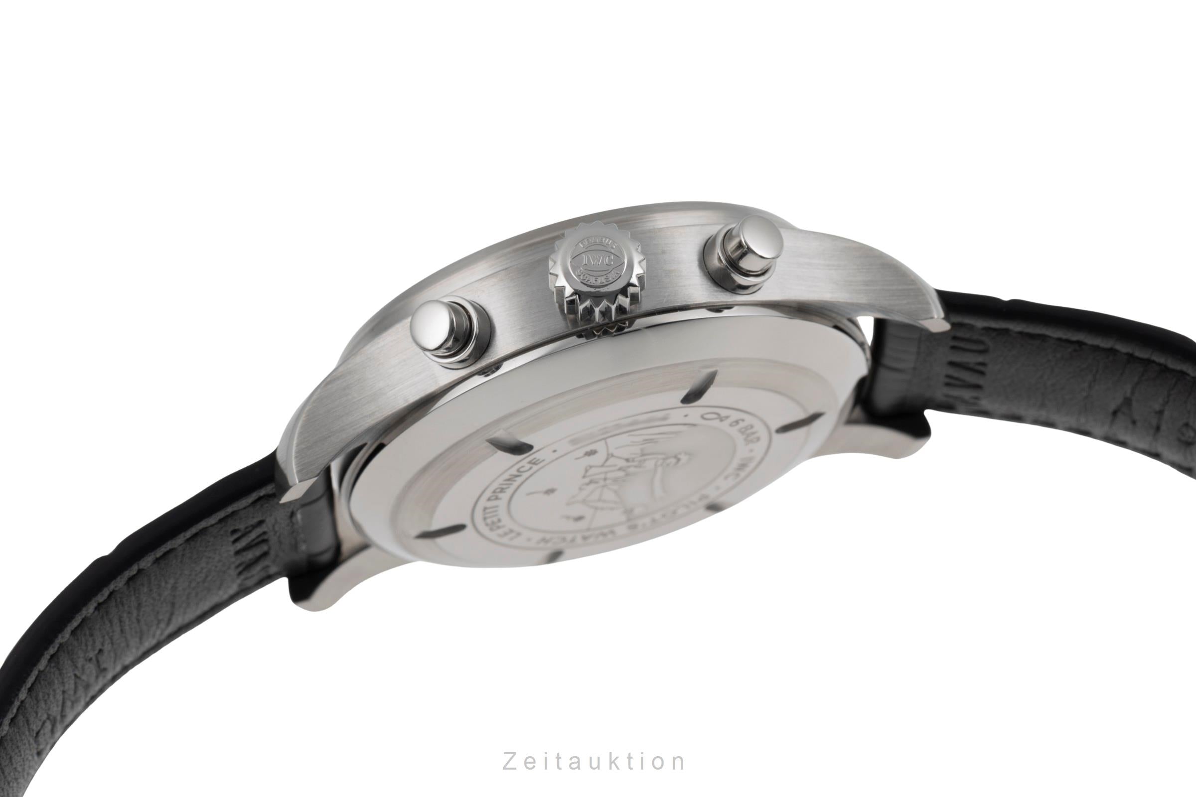 IWC Fliegerchronograph chronographe acier automatique montre pour hommes IW377706 LP: 7800EUR  [2505512]