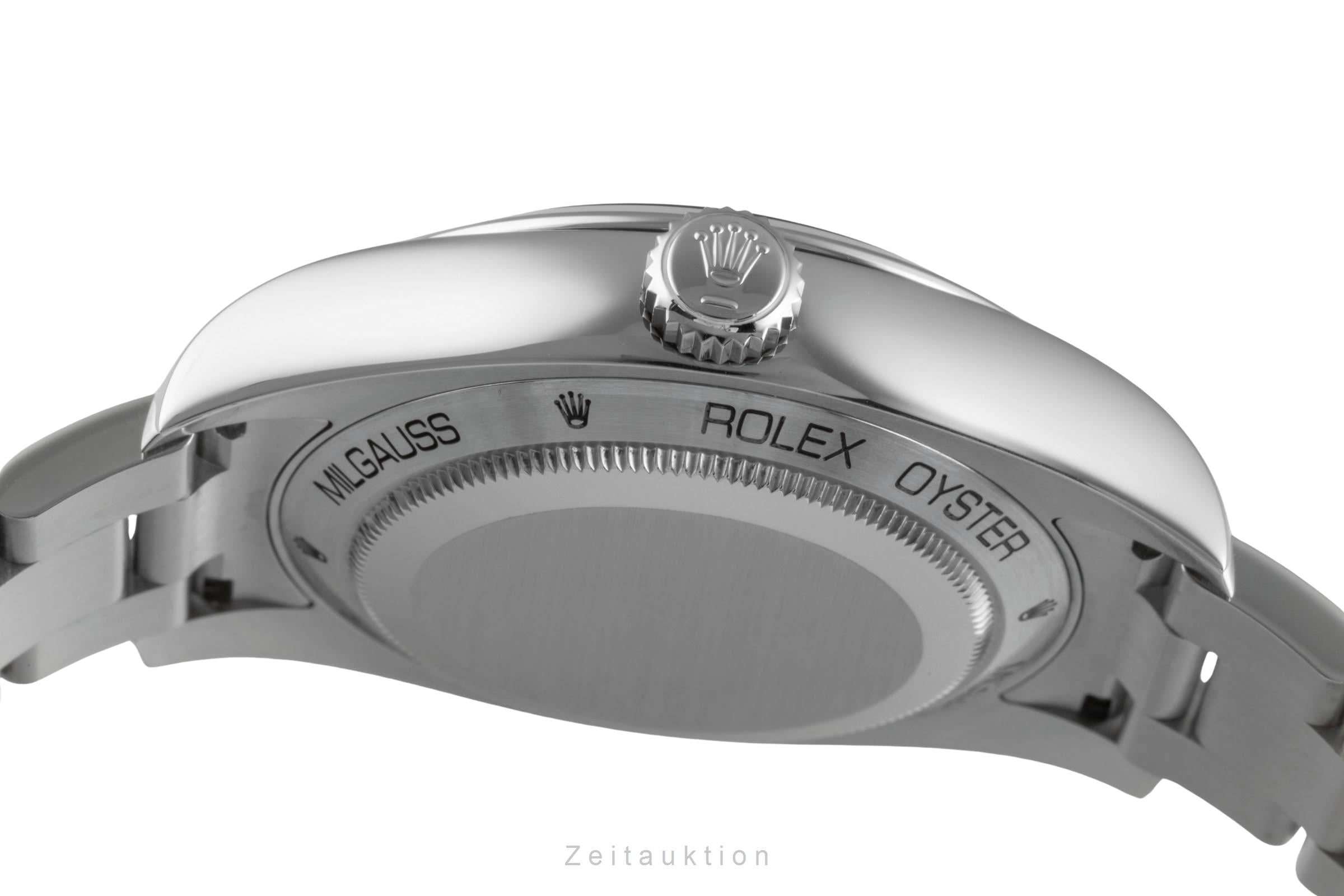 Rolex Milgauss Z-Blue Automatik Stahl Herrenuhr Oyster Perpetual Ref. 116400GV [2505518]