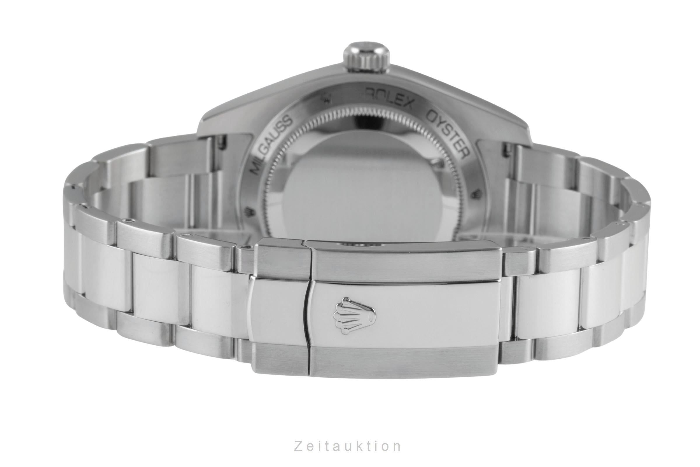 Rolex Milgauss Z-Blue Automatik Stahl Herrenuhr Oyster Perpetual Ref. 116400GV [2505518]