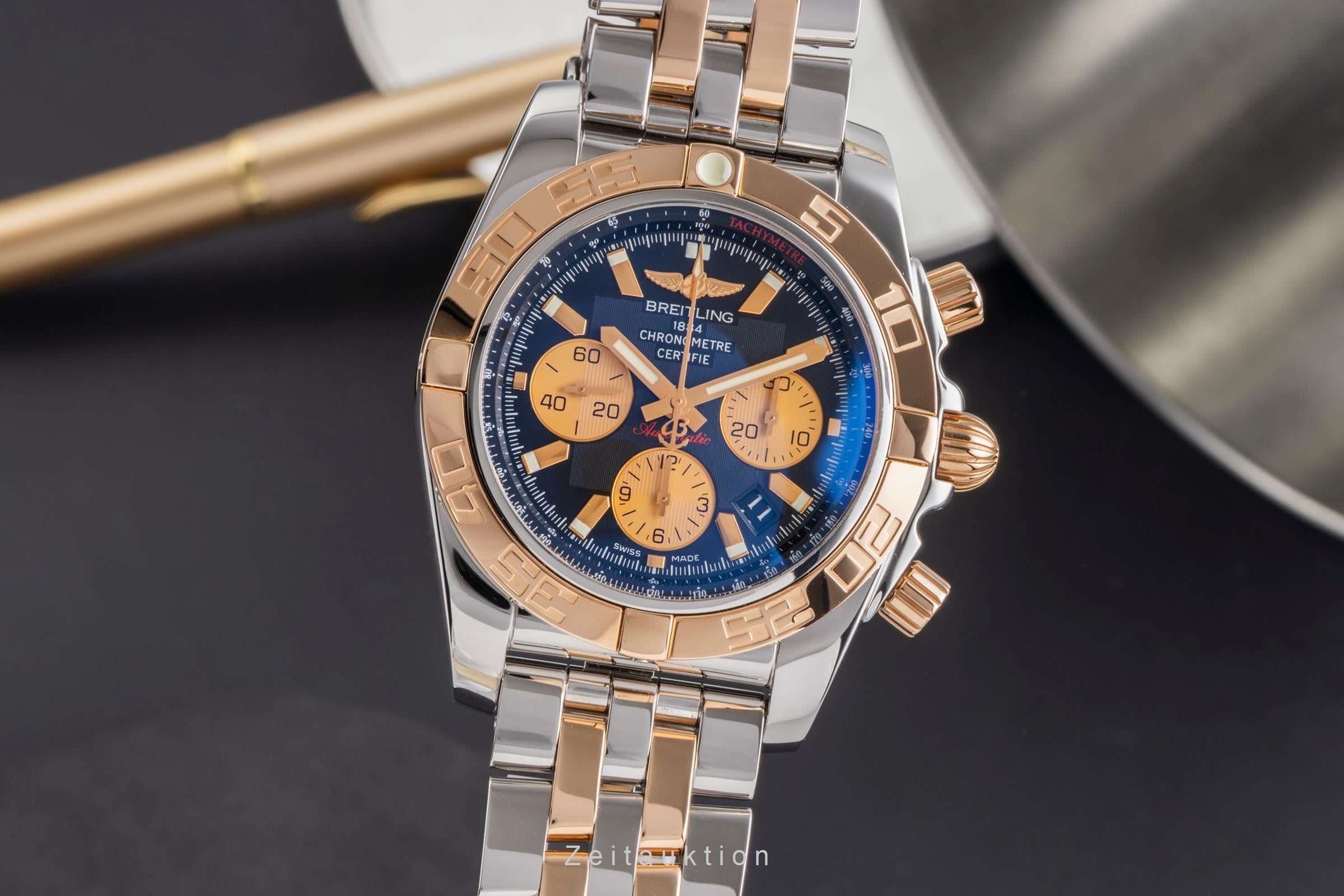 Breitling Chronomat 44 cronógrafo acero / oro automático reloj para caballeros CB011012/B968  [2505520]