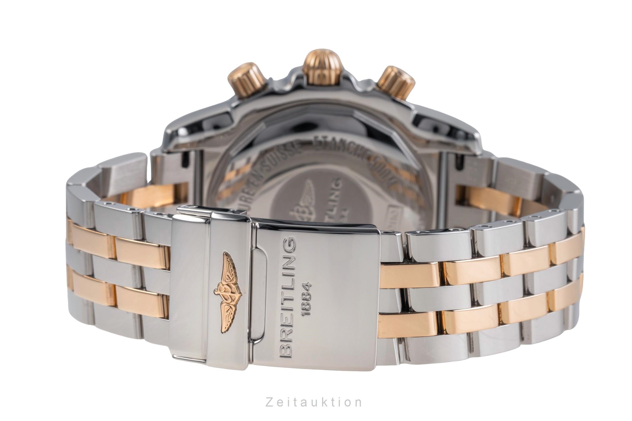 Breitling Chronomat 44 chronograph steel gold automatic B01