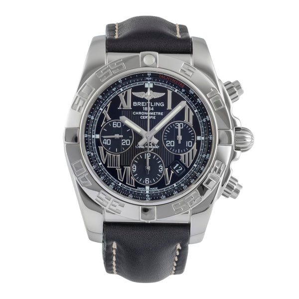 Breitling Chronomat 44 Chronograph Black Dial Edelstahl Automatik Ref. AB0110  [2505522]