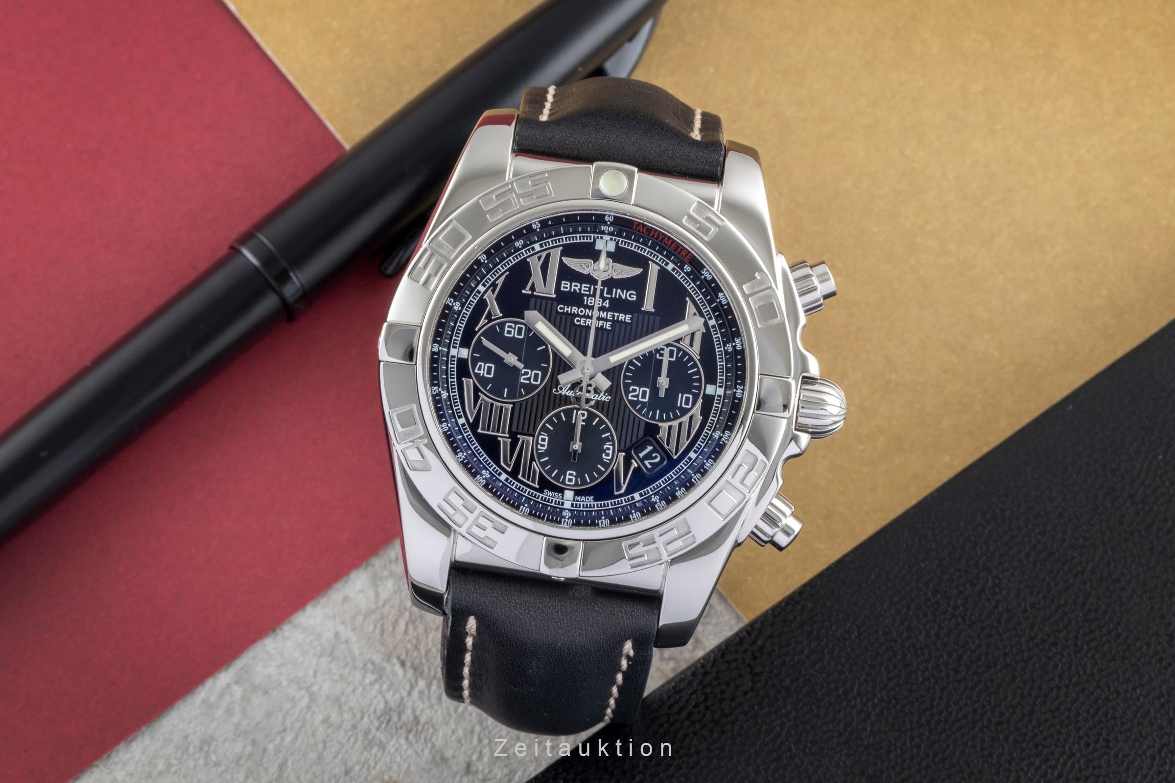 Breitling Chronomat 44 Chronograph Black Dial Edelstahl Automatik Ref. AB0110  [2505522]