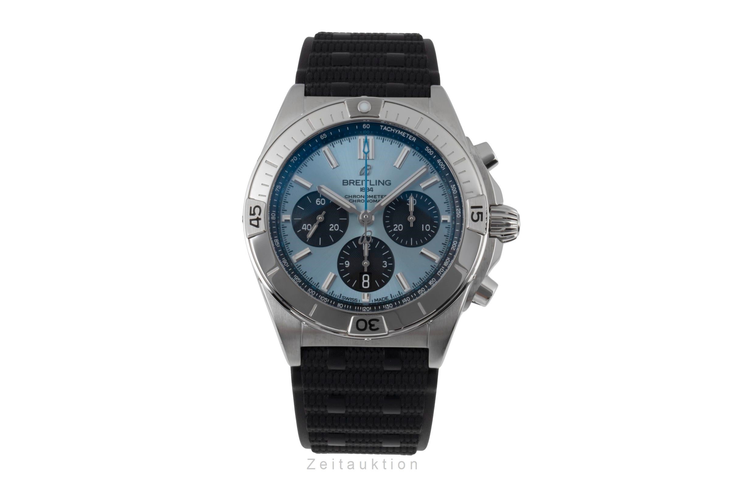 Breitling Chronomat chronograph steel / platinium automatic men's watch PB0134101C1S1 LP: 10600EUR  [2505525]