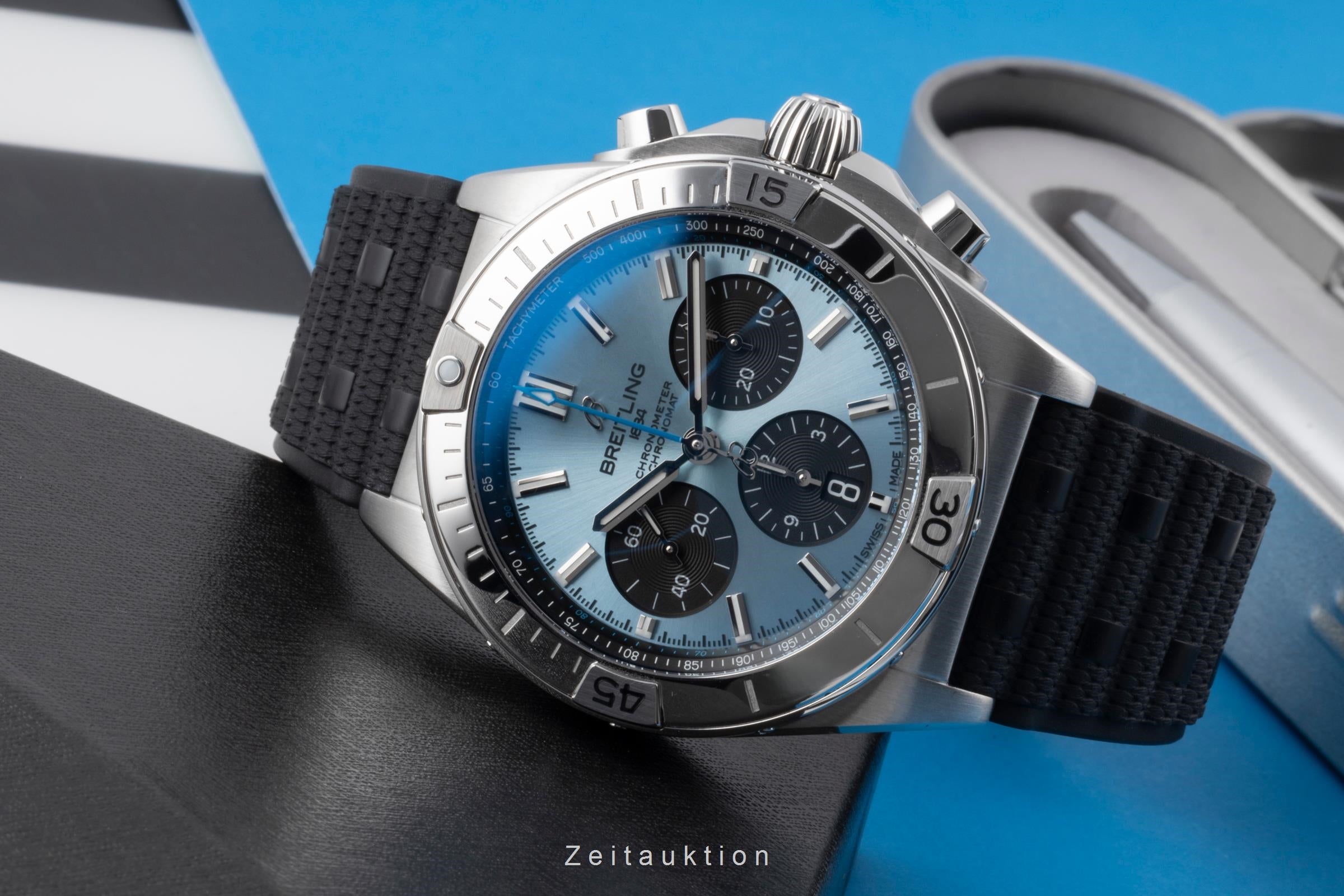 Breitling Chronomat chronograph steel / platinium automatic men's watch PB0134101C1S1 LP: 10600EUR  [2505525]