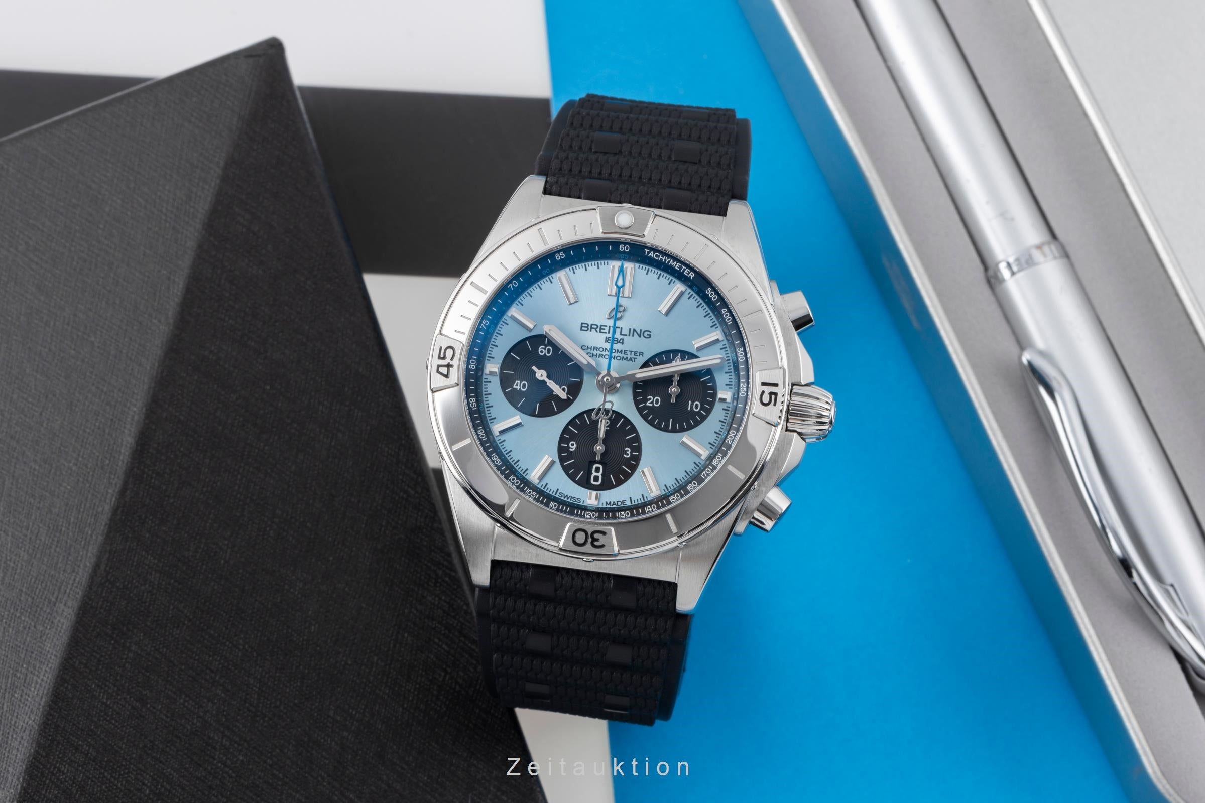 Breitling Chronomat chronograph steel / platinium automatic men's watch PB0134101C1S1 LP: 10600EUR  [2505525]