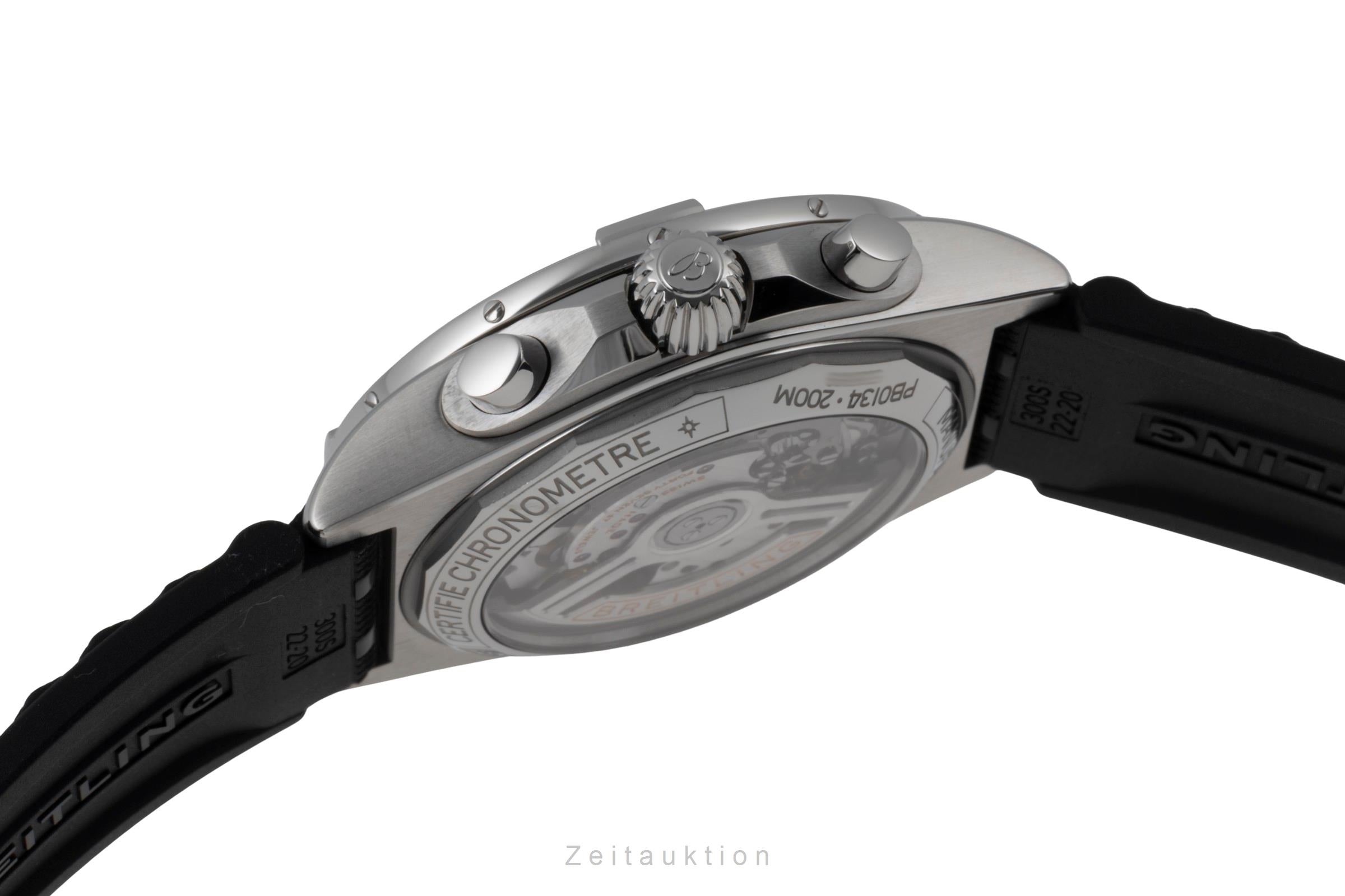 Breitling Chronomat chronograph steel / platinium automatic men's watch PB0134101C1S1 LP: 10600EUR  [2505525]