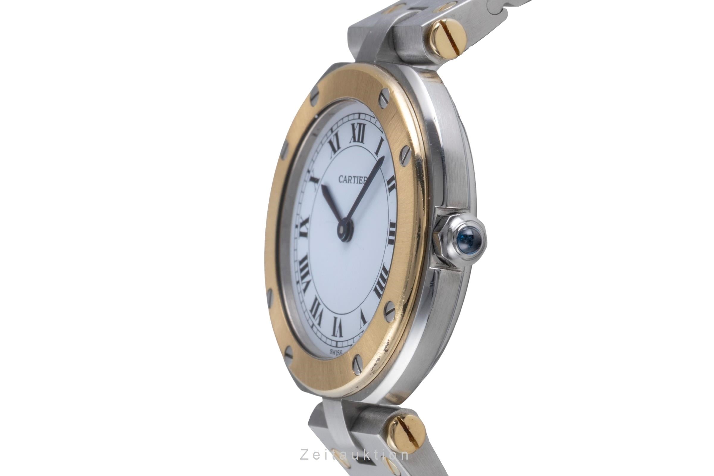 Cartier Santos Ronde acier / or  quartz montre pour femmes 8191  [2505526]