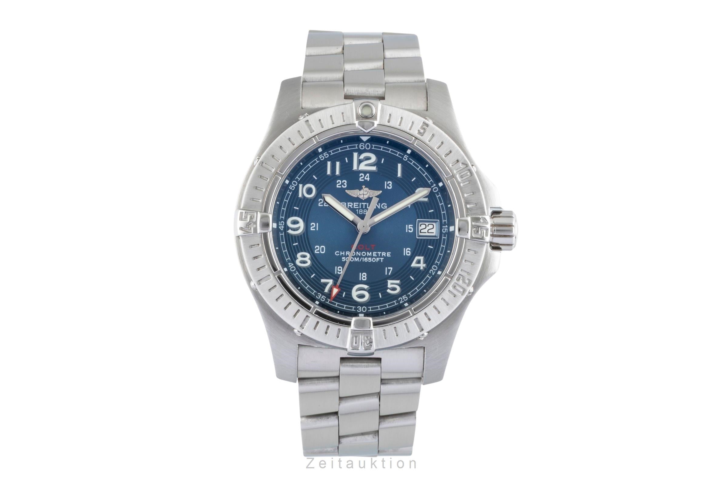 Breitling Colt Chronometer 41 Blue Dial Edelstahl Quarz Herrenuhr Ref. A74380  [2505527]
