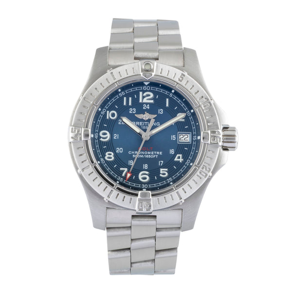 Breitling Colt Chronometer 41 Blue Dial Edelstahl Quarz Herrenuhr Ref. A74380  [2505527]