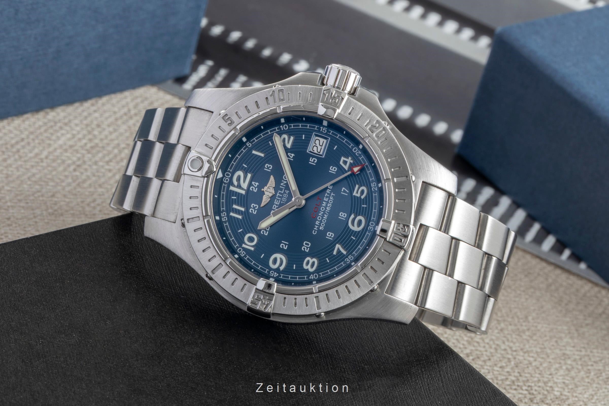 Breitling Colt Chronometer 41 Blue Dial Edelstahl Quarz Herrenuhr Ref. A74380  [2505527]