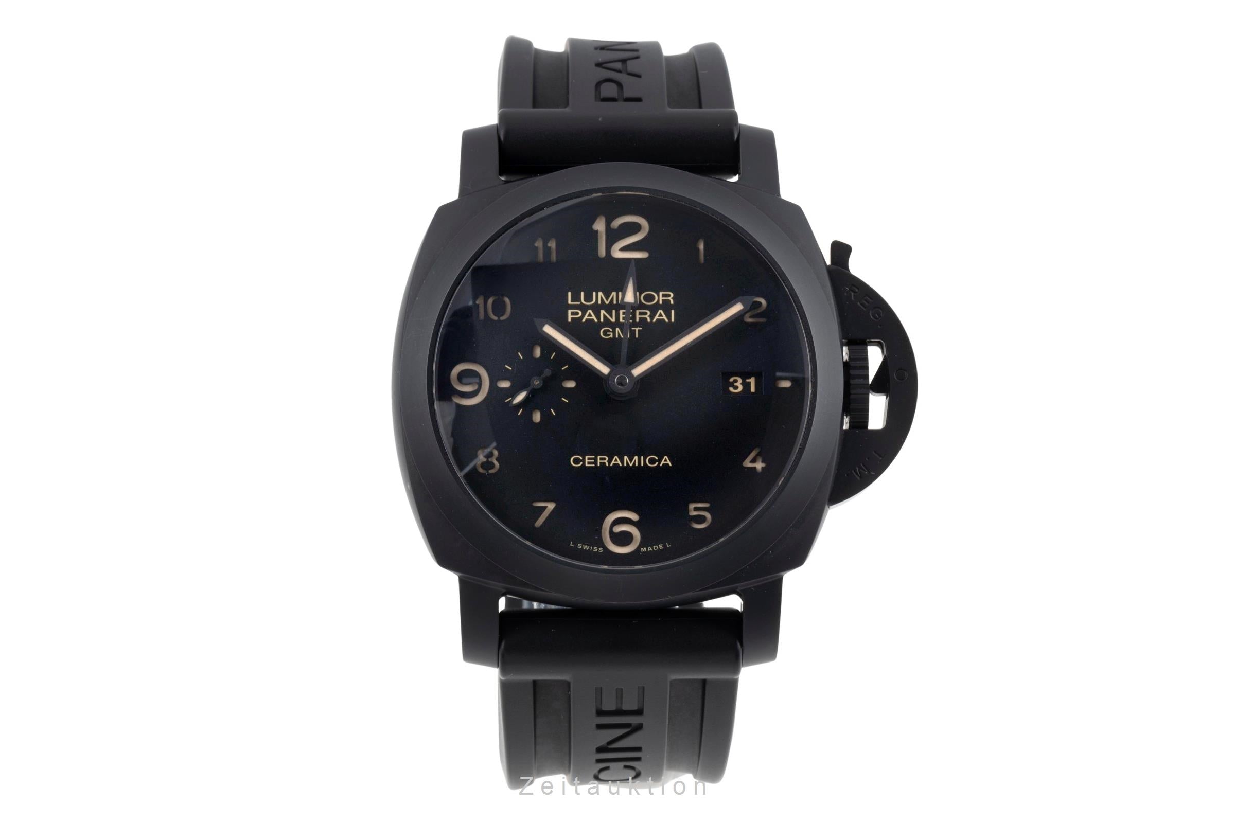 Panerai Luminor GMT céramique / titane automatique montre pour hommes PAM00441  [2505528]
