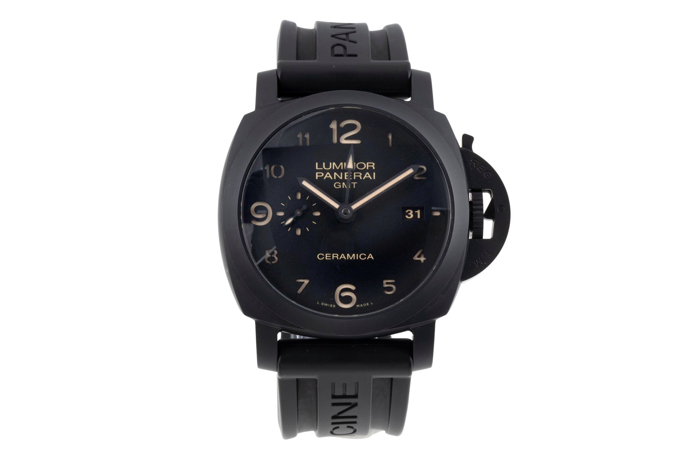 Panerai Luminor GMT céramique / titane automatique montre pour hommes PAM00441  [2505528]