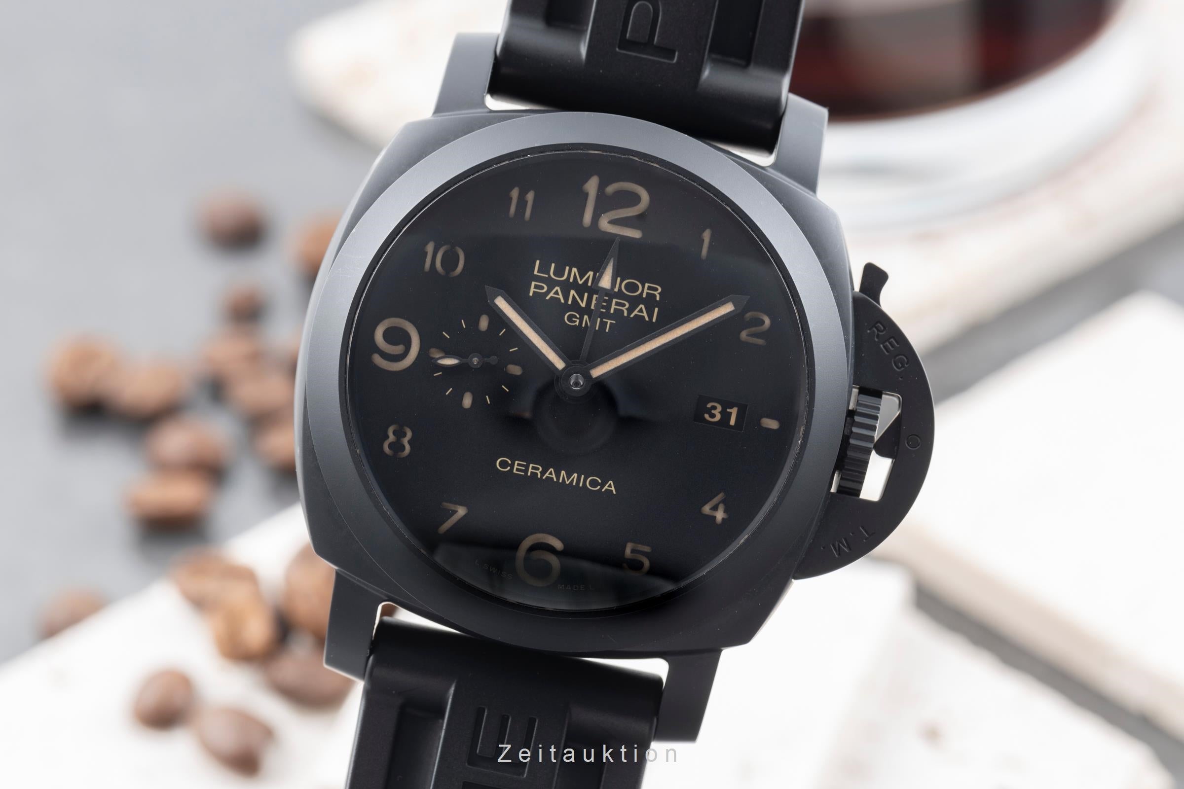 Panerai Luminor GMT céramique / titane automatique montre pour hommes PAM00441  [2505528]