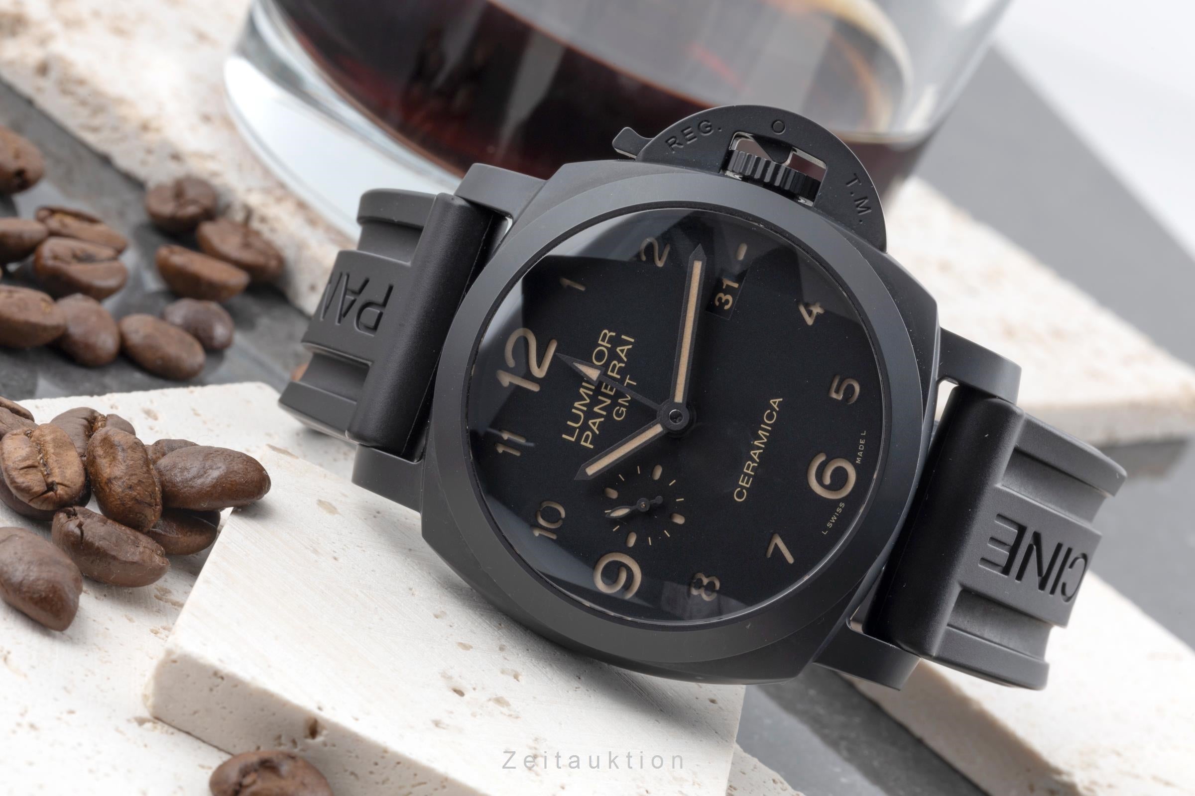 Panerai Luminor GMT céramique / titane automatique montre pour hommes PAM00441  [2505528]