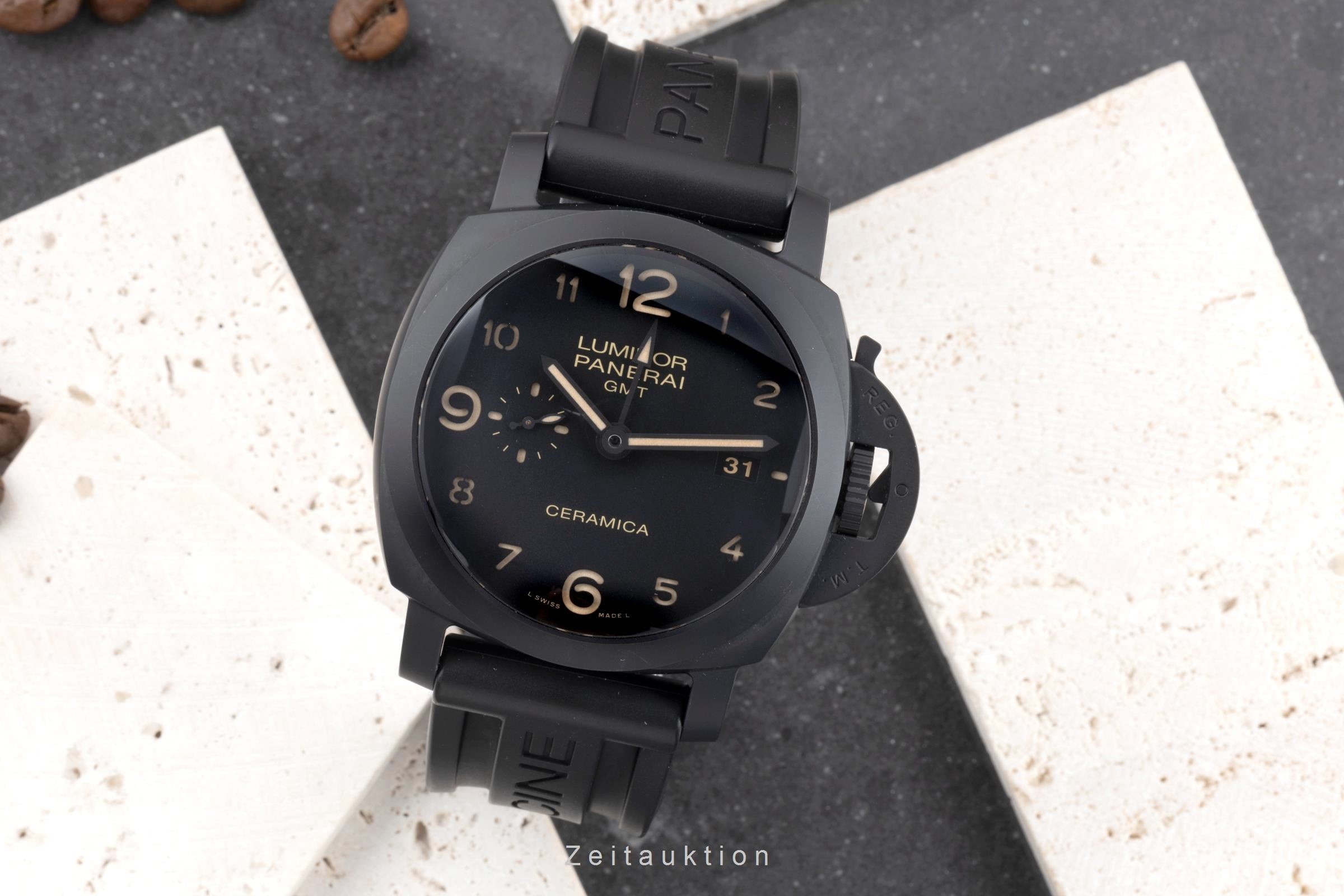 Panerai Luminor GMT céramique / titane automatique montre pour hommes PAM00441  [2505528]