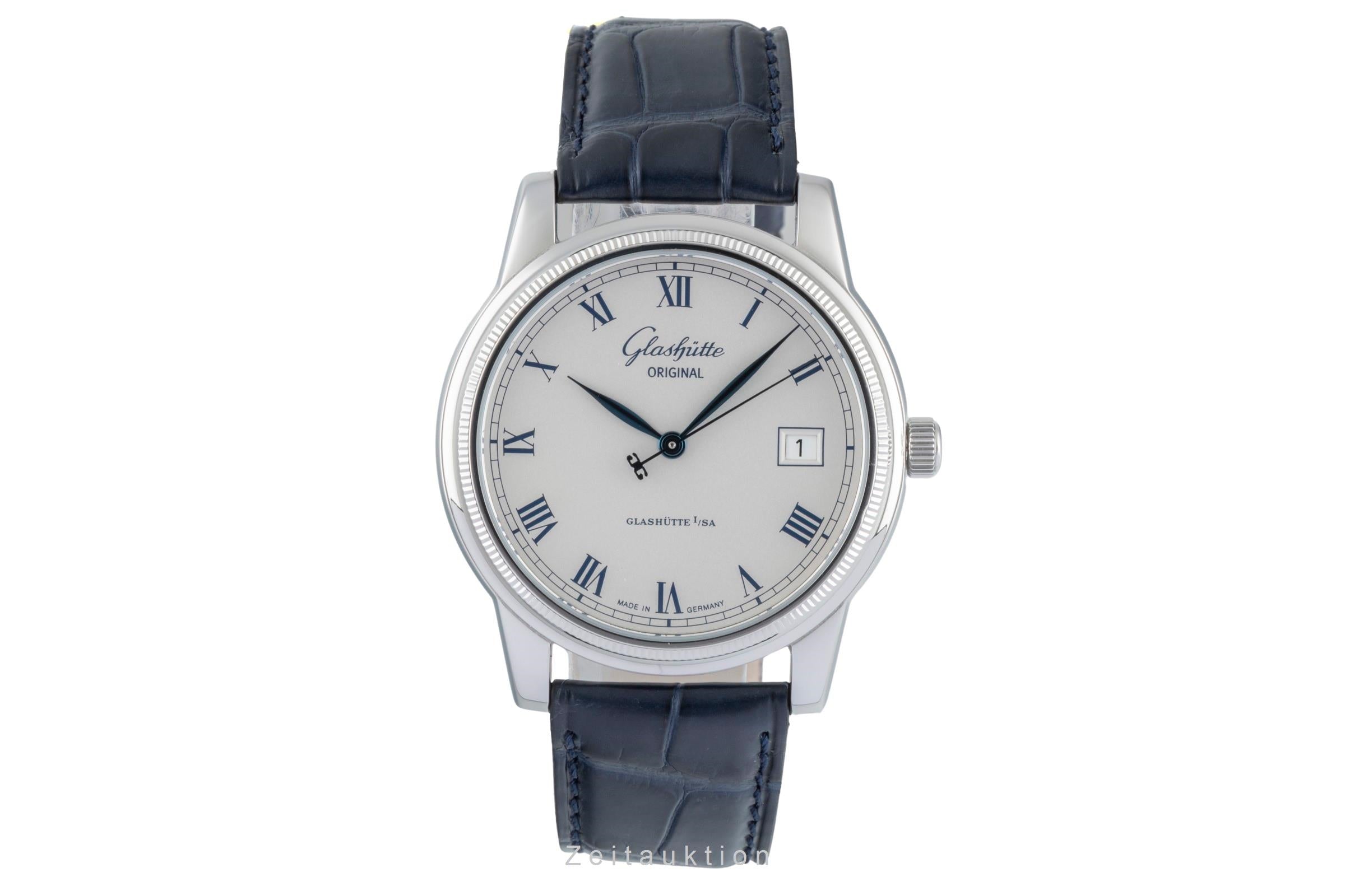 Glashütte Senator acier automatique montre pour hommes 39-11-02-03-04	  [2505541]
