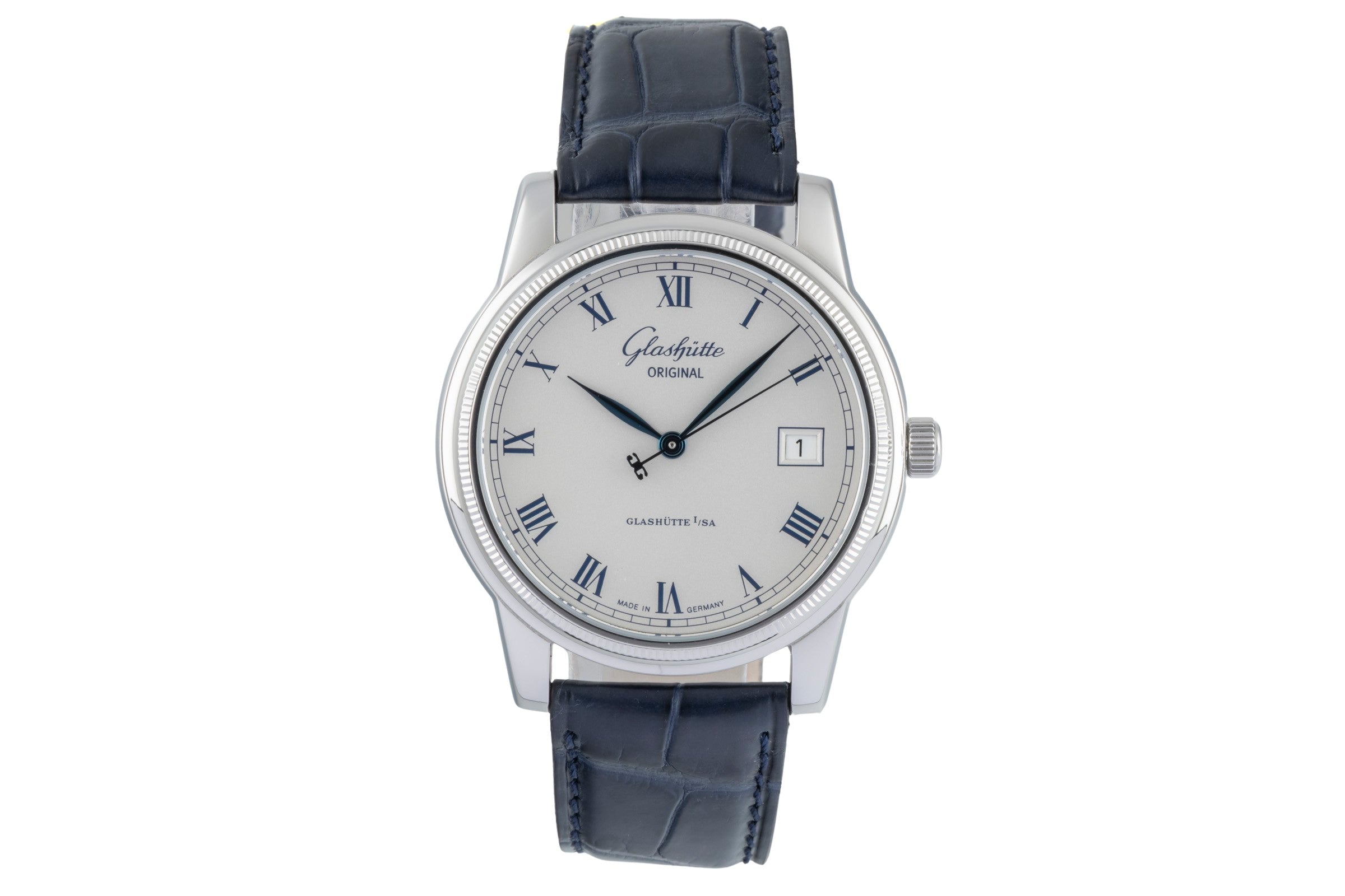 Glashütte Senator acier automatique montre pour hommes 39-11-02-03-04	  [2505541]