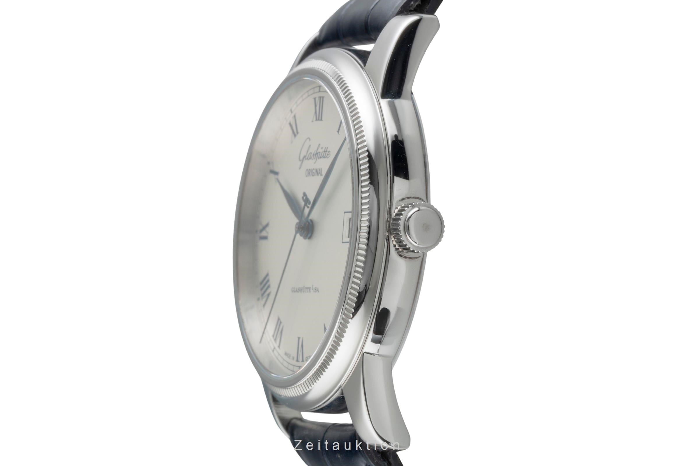 Glashütte Senator acier automatique montre pour hommes 39-11-02-03-04	  [2505541]