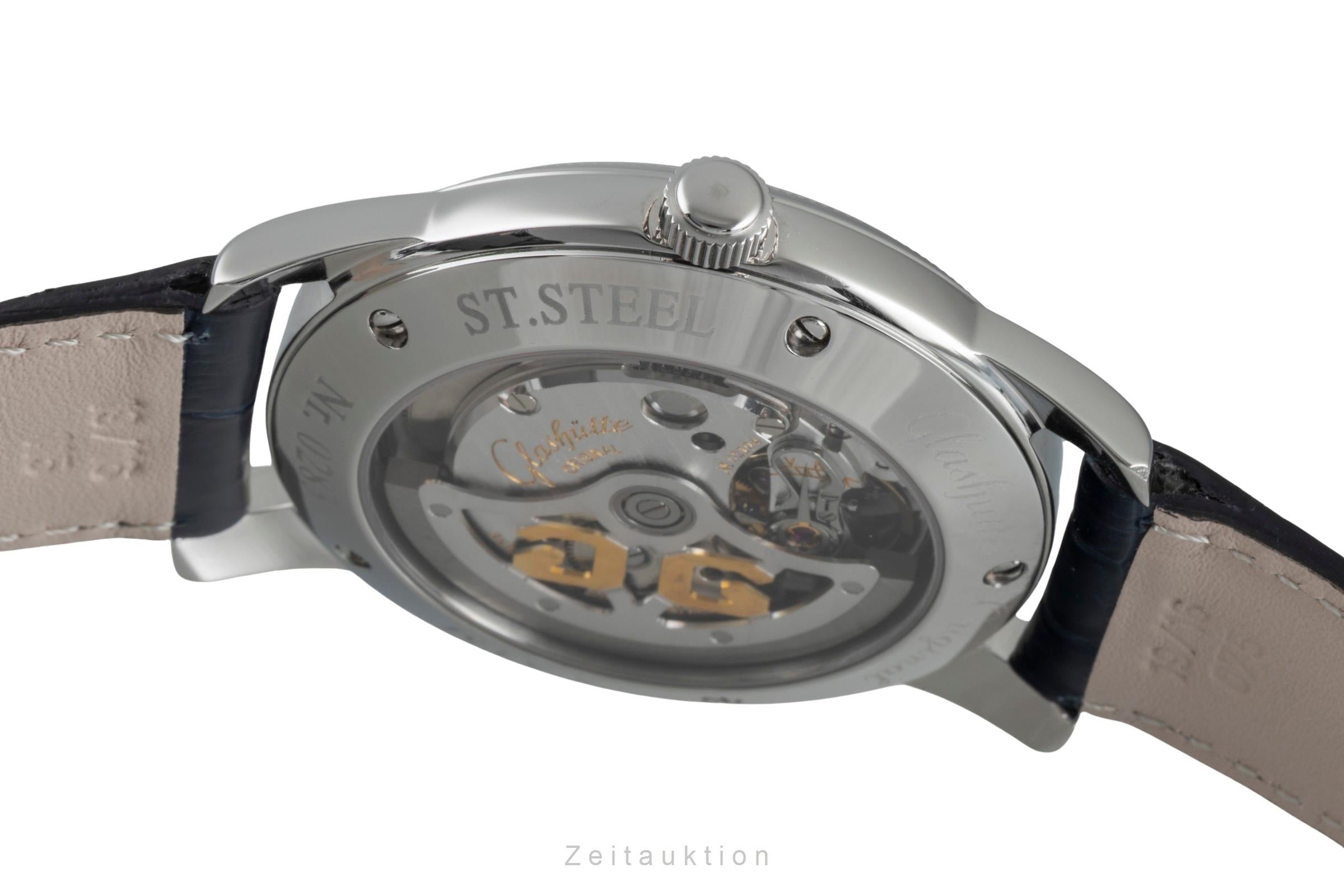 Glashütte Senator acier automatique montre pour hommes 39-11-02-03-04	  [2505541]