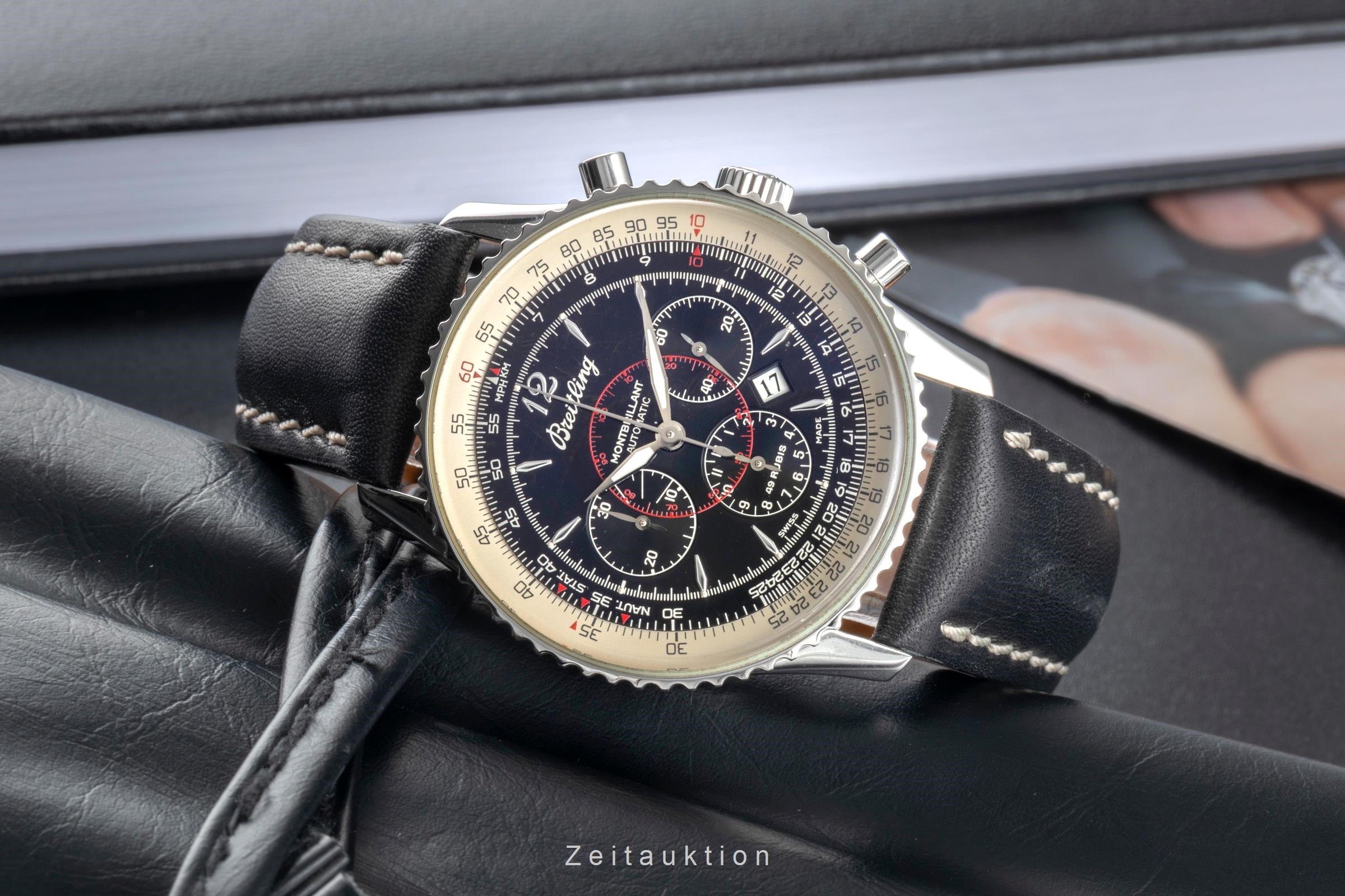 BREITLING Montbrillant 　モンブリラン　要OH Breitling Montbrillant chronograph steel automatic Kal. B41 Ref