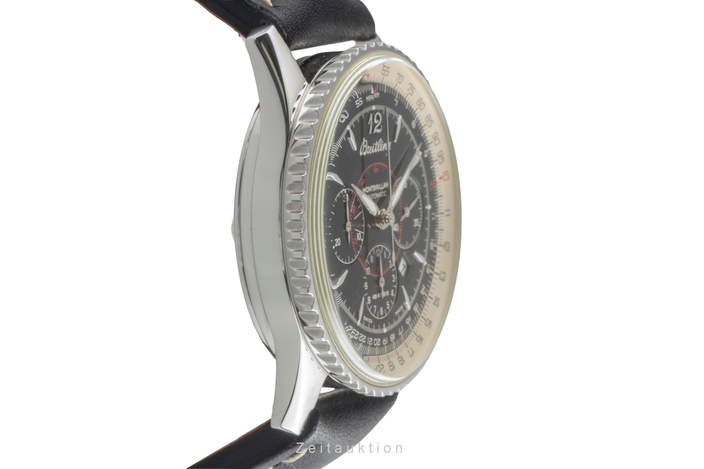 Breitling Montbrillant chronograph steel automatic men's watch A41030  [2505543]