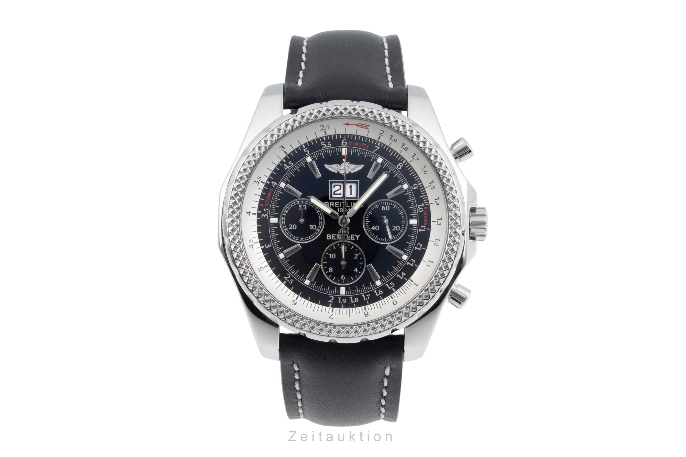 Breitling Bentley 6.75 chronographe acier automatique montre pour hommes A44362  [2505544]