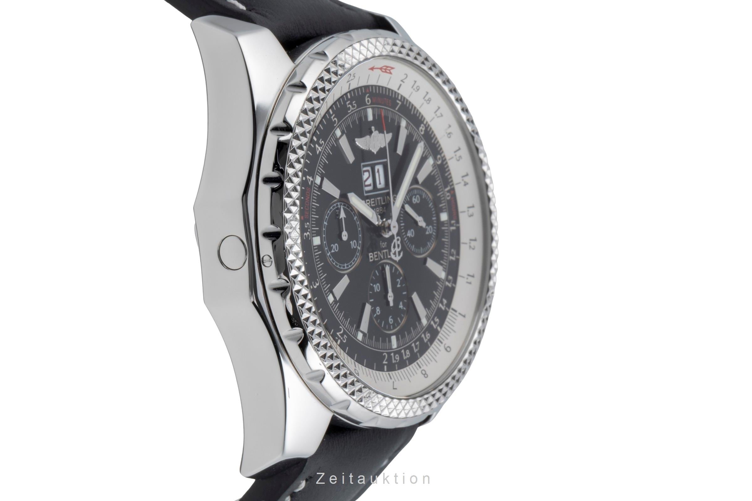 Breitling Bentley 6.75 chronographe acier automatique montre pour hommes A44362  [2505544]