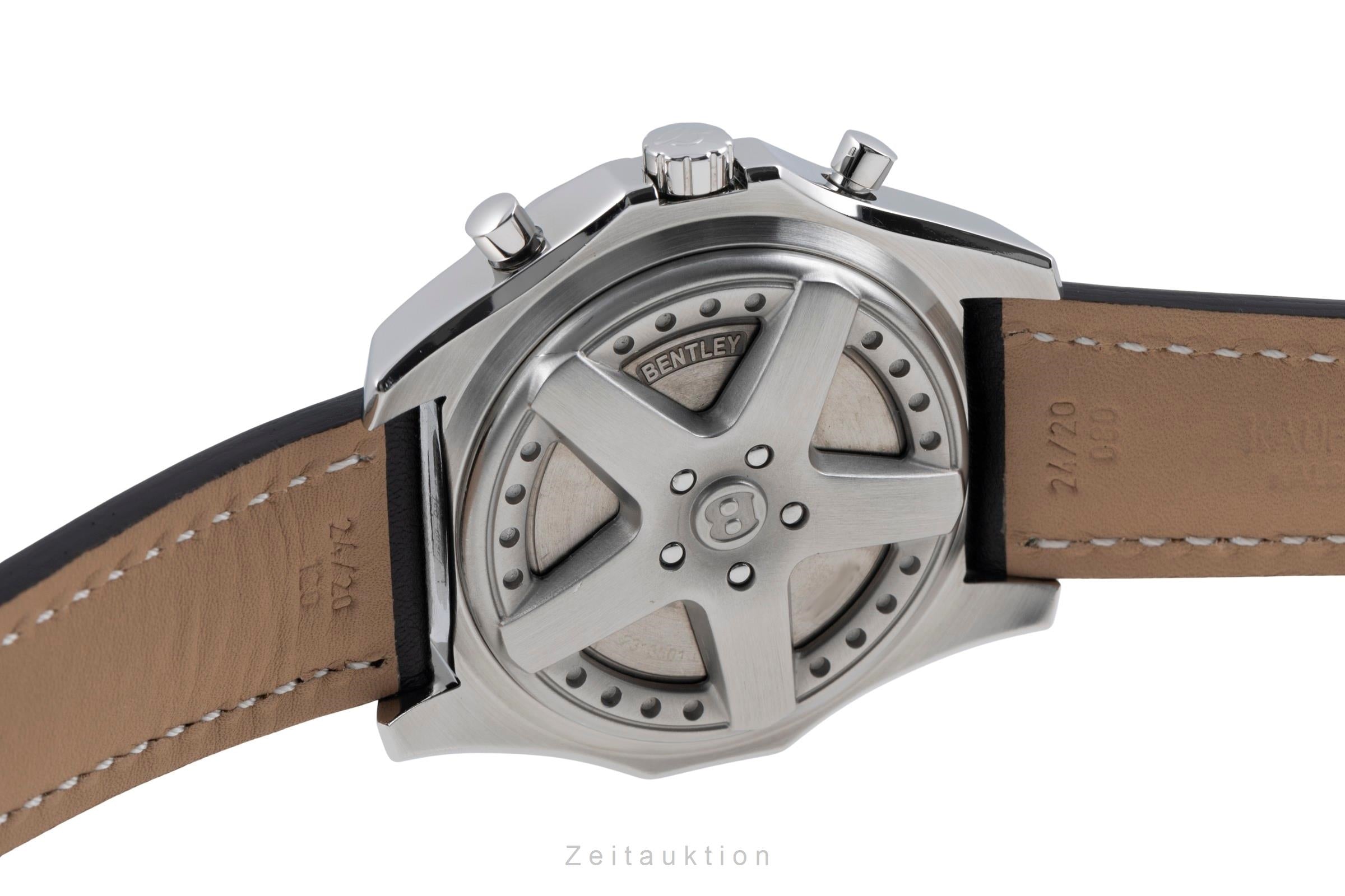 Breitling Bentley 6.75 chronographe acier automatique montre pour hommes A44362  [2505544]