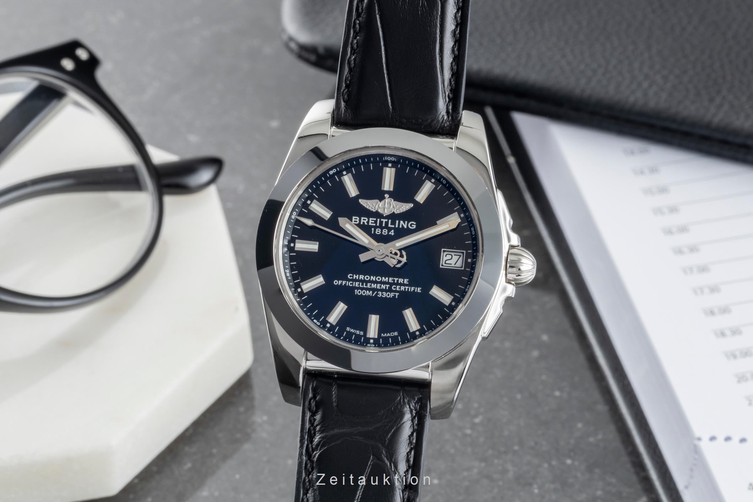 Breitling Galactic acier quartz montre pour hommes W7433012/BE08	  [2505546]