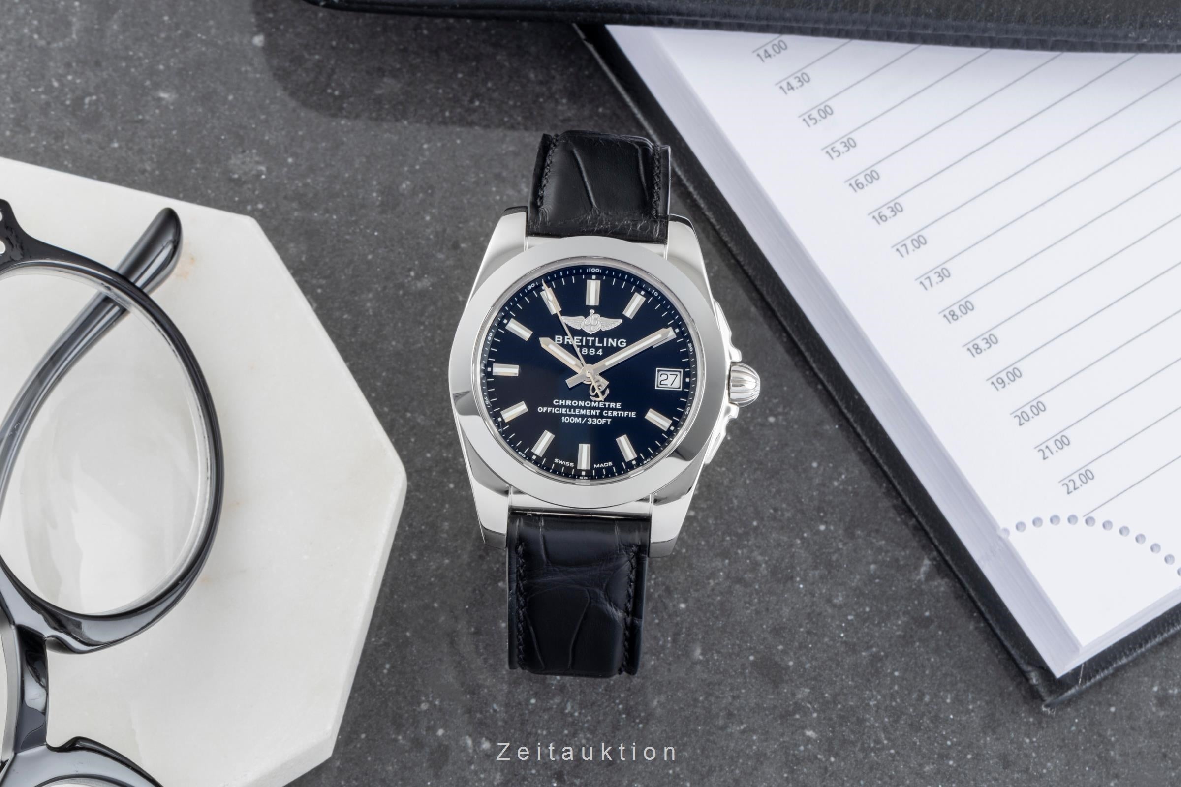 Breitling Galactic acero cuarzo reloj para caballeros W7433012/BE08	  [2505546]