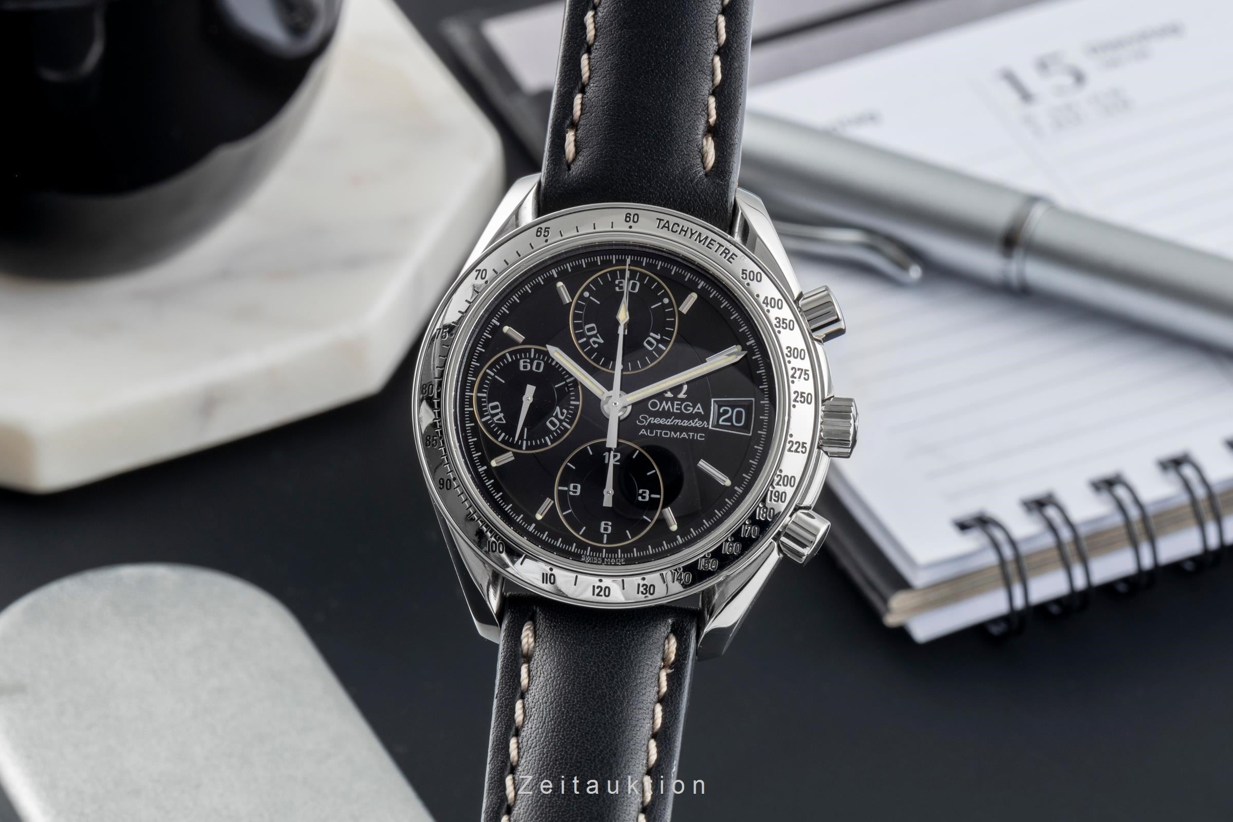 Omega Speedmaster Date chronograph steel automatic men's watch 3513.50.00 LP: 6100EUR  [2505547]