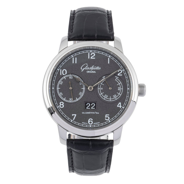 Glashütte Senator acier automatique montre pour hommes 100-14-02-02-04  [2505548]