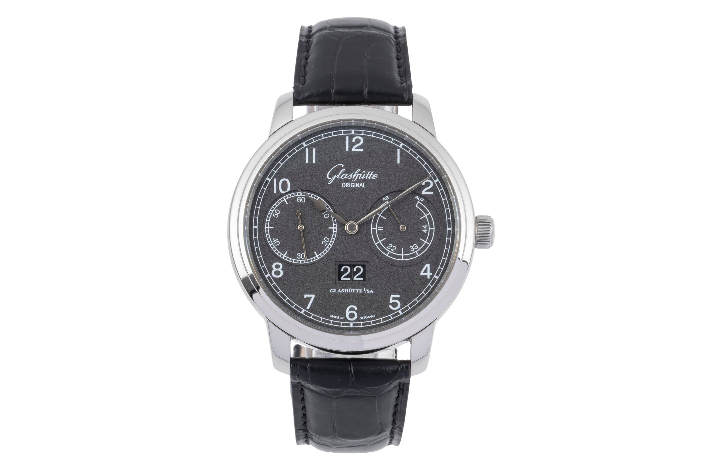 Glashütte Senator acier automatique montre pour hommes 100-14-02-02-04  [2505548]