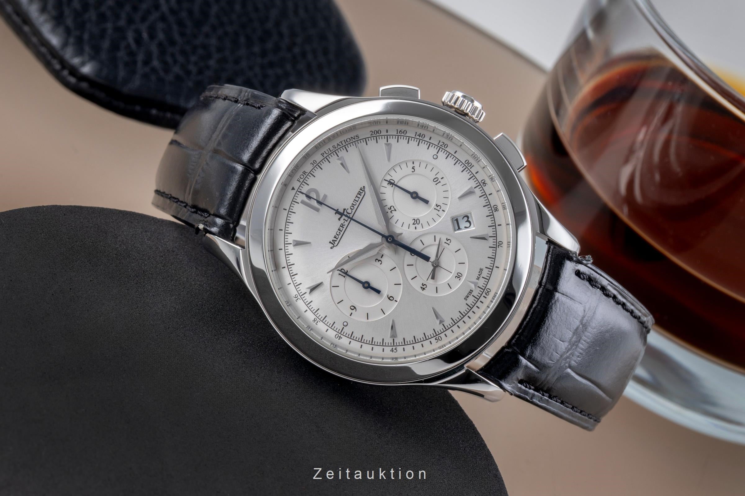 Jaeger LeCoultre Master Chronograph chronographe acier automatique montre pour hommes Q1538420  174.8.C1  [2505560]