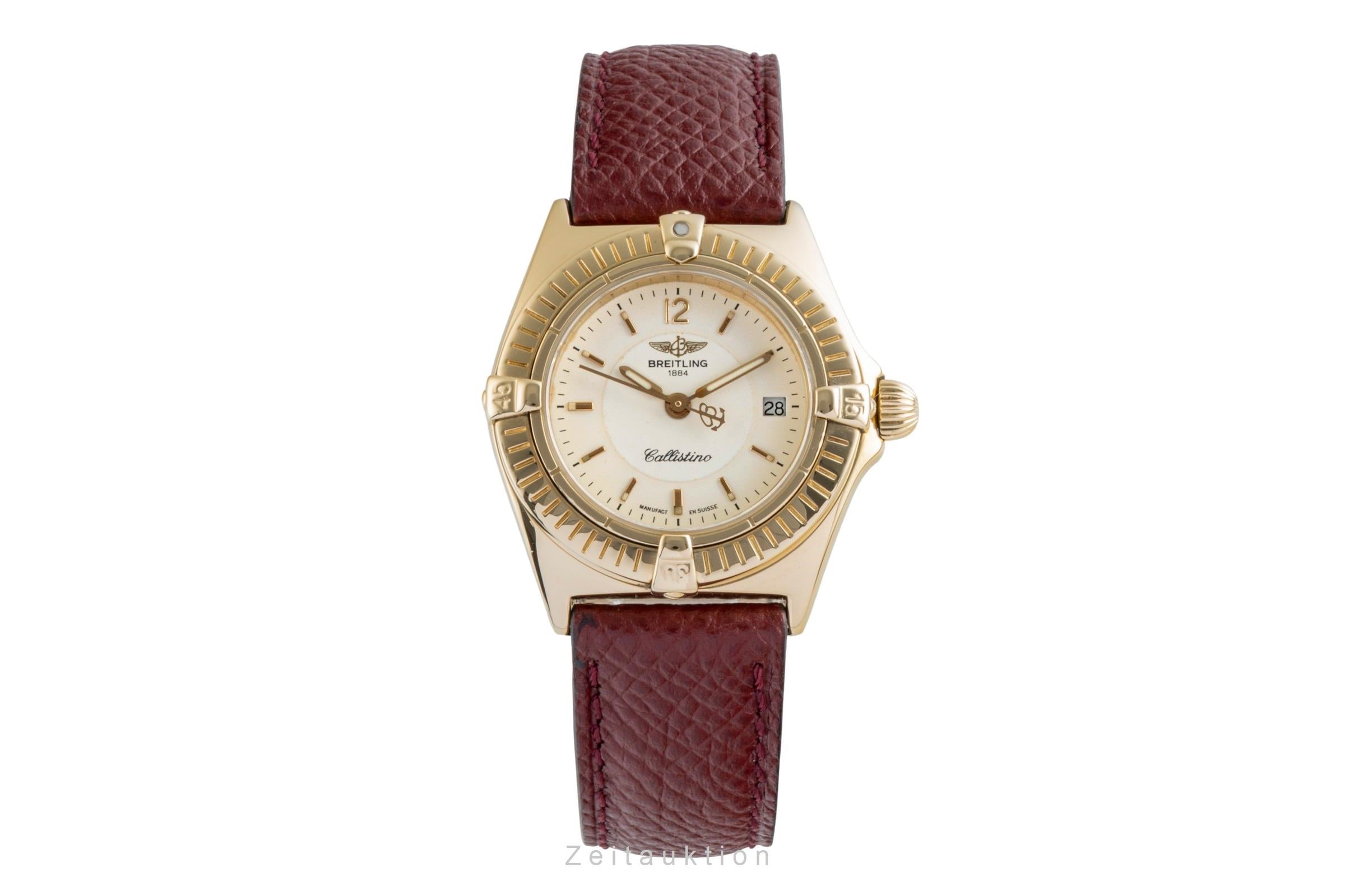 Breitling Callistino or 18 ct quartz montre pour femmes K52043  [2505562]