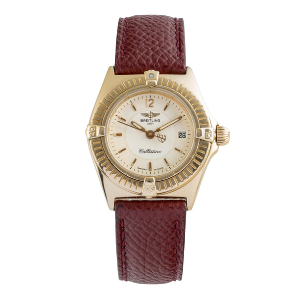 Breitling Callistino or 18 ct quartz montre pour femmes K52043  [2505562]