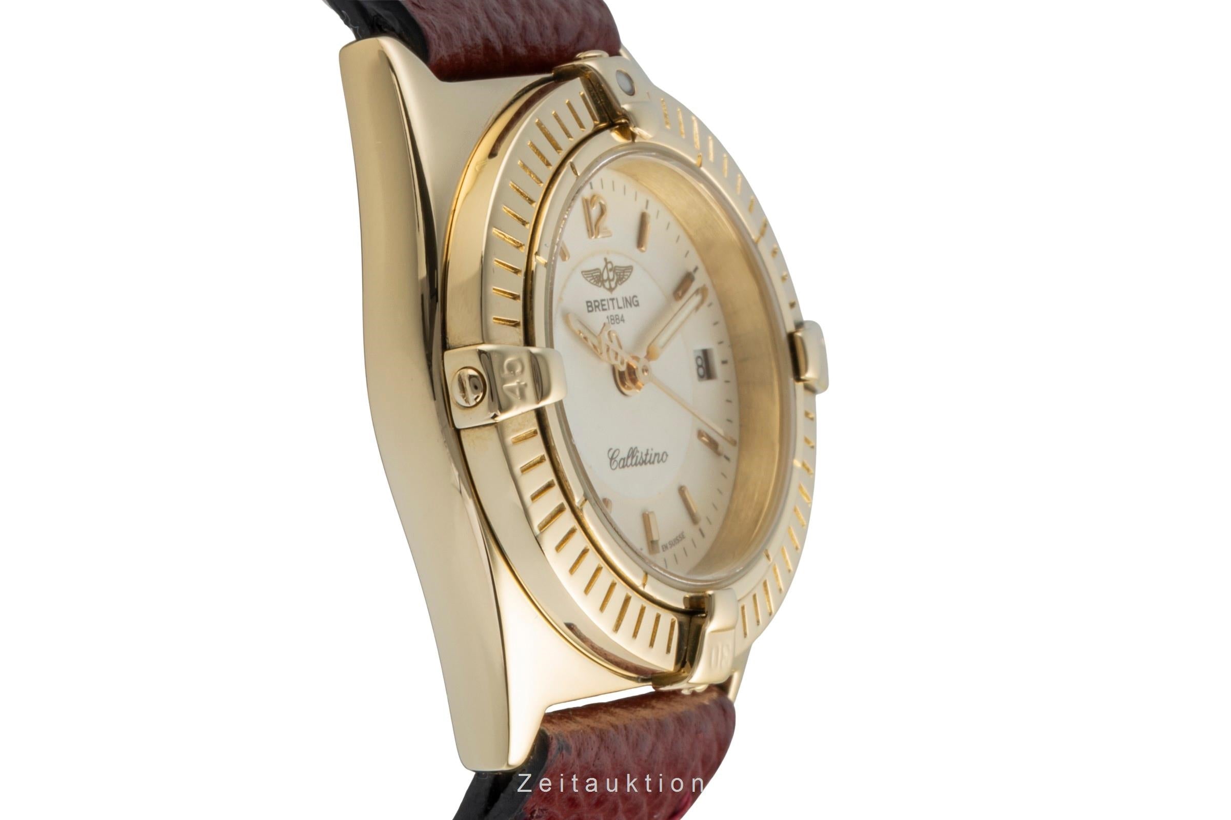 Breitling Callistino or 18 ct quartz montre pour femmes K52043  [2505562]