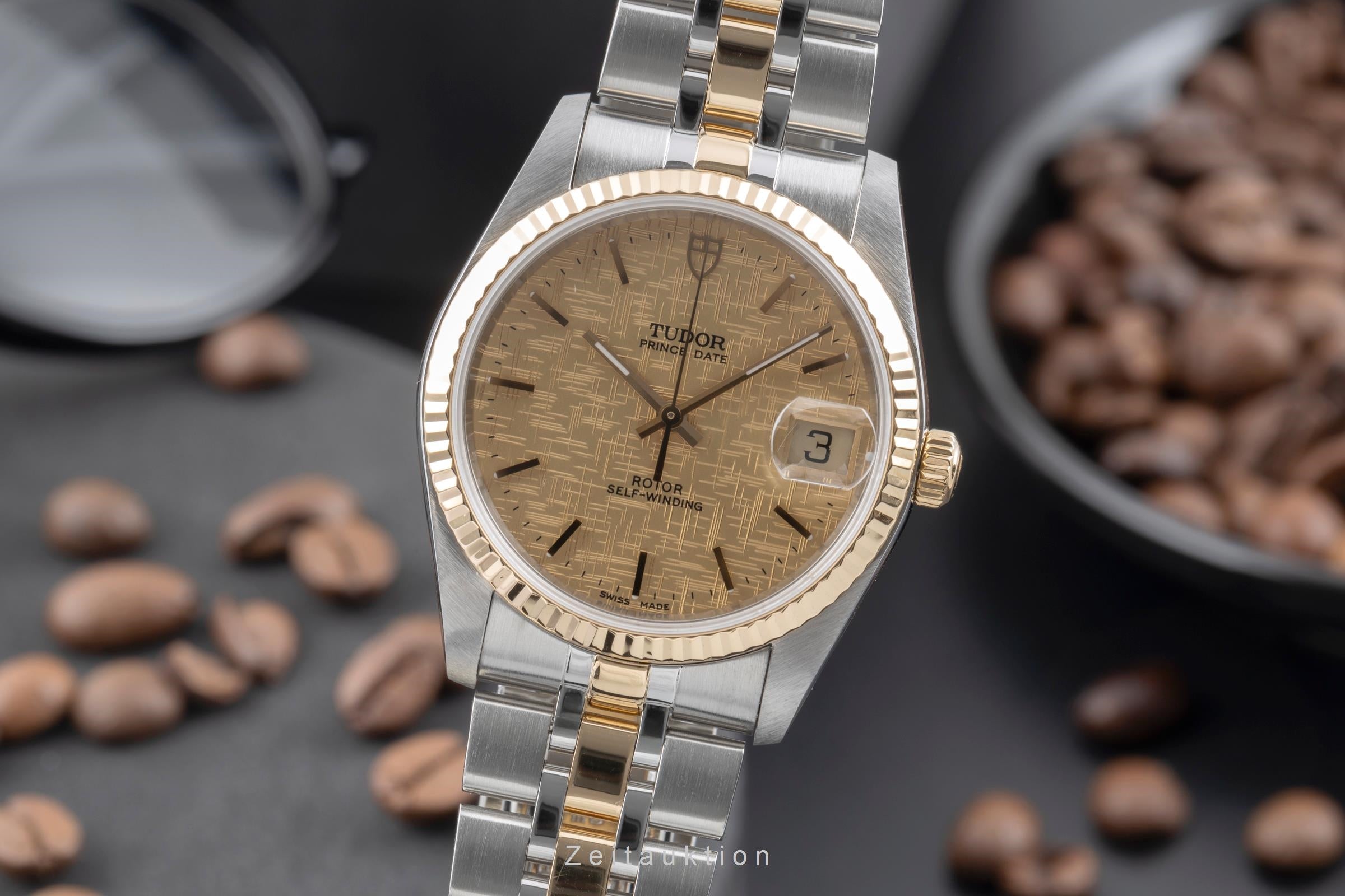 Tudor Prince Date steel / gold automatic men's watch 74033  [2505566]