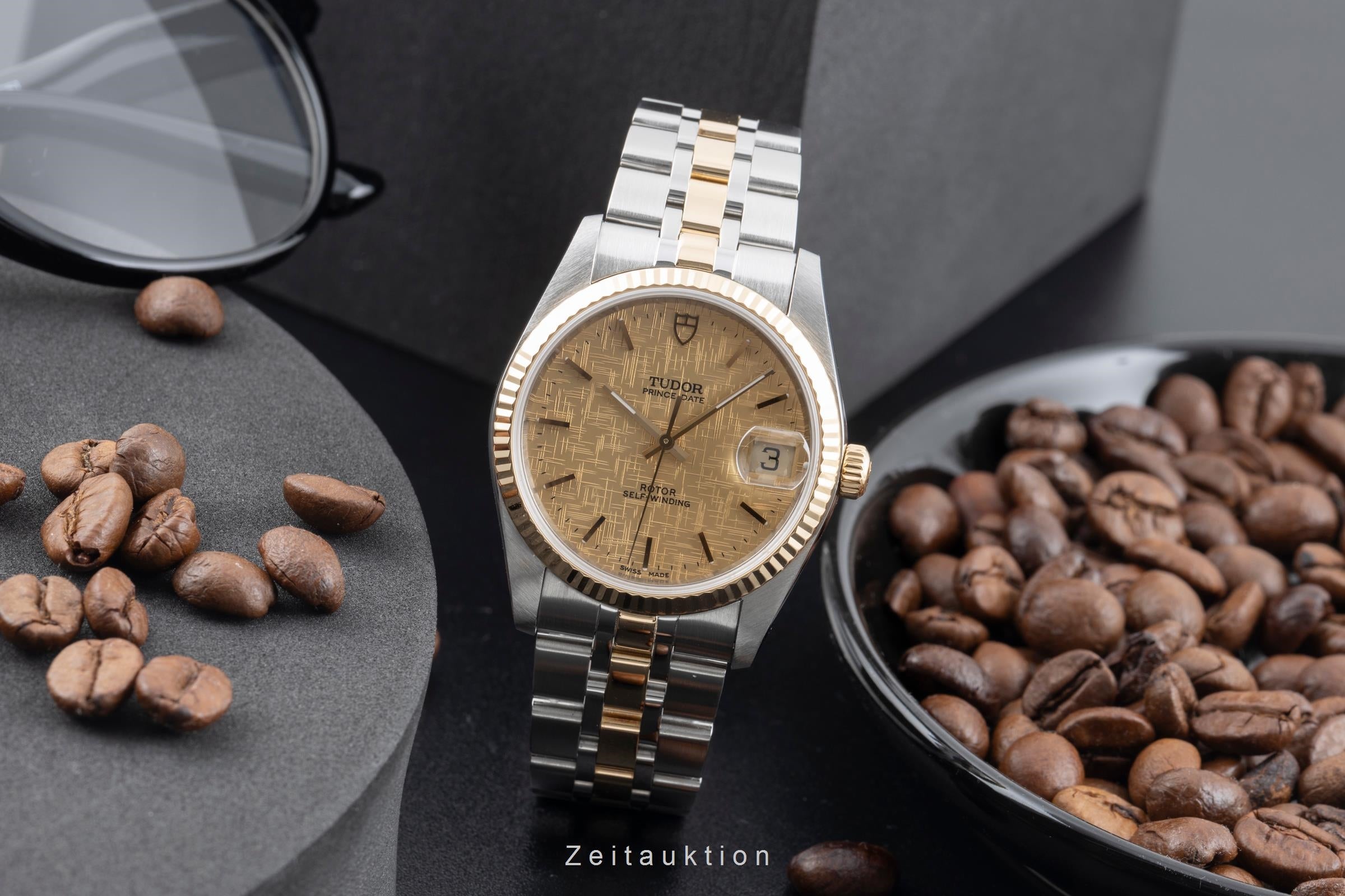 Tudor Prince Date steel / gold automatic men's watch 74033  [2505566]