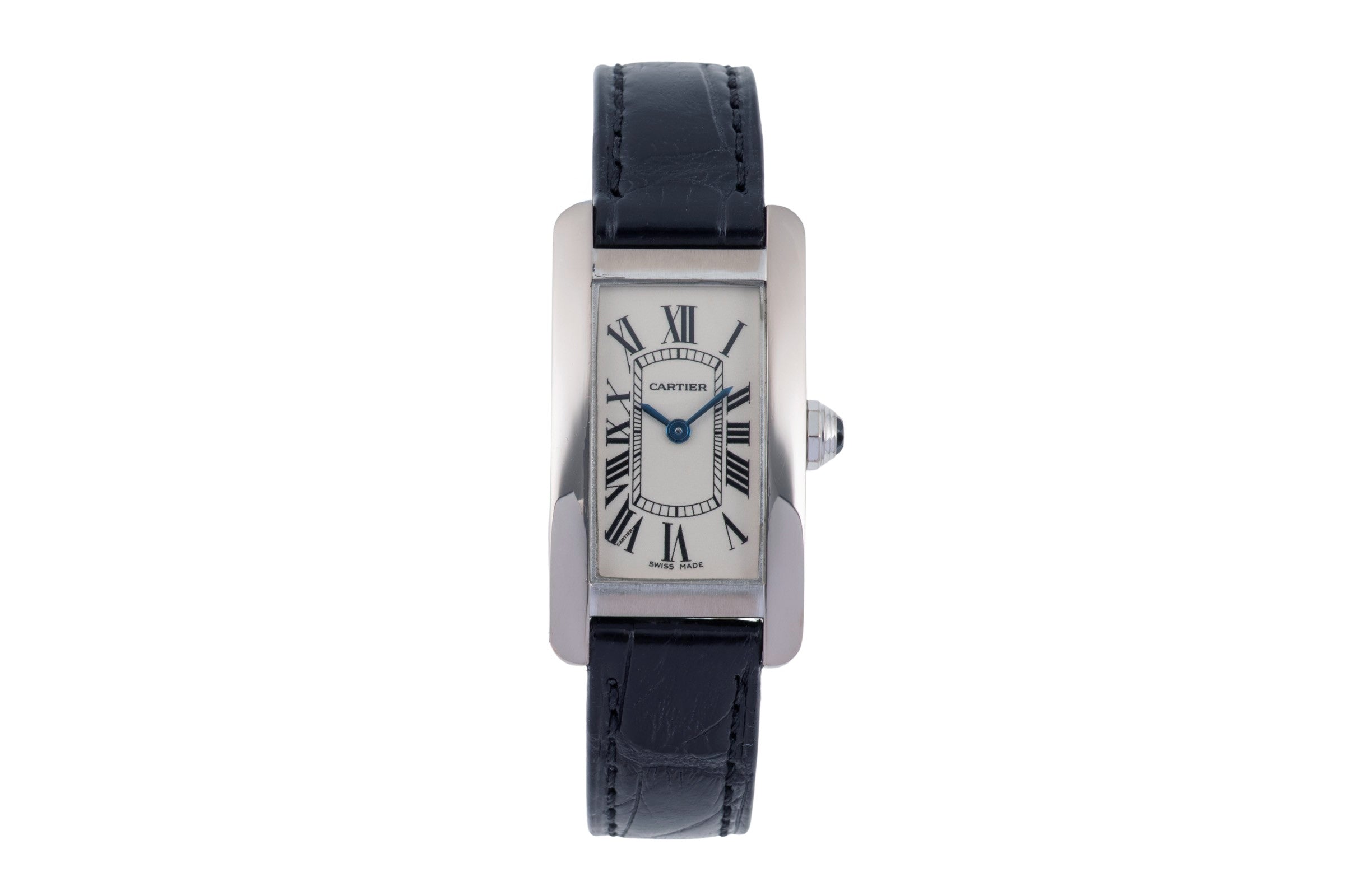 Cartier Tank Américaine or blanc 18 ct quartz montre pour femmes W2601956  [2505568]