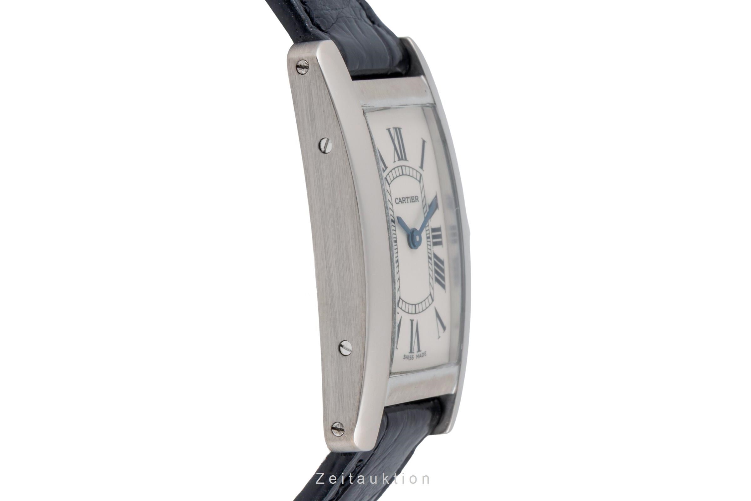 Cartier Tank Américaine or blanc 18 ct quartz montre pour femmes W2601956  [2505568]