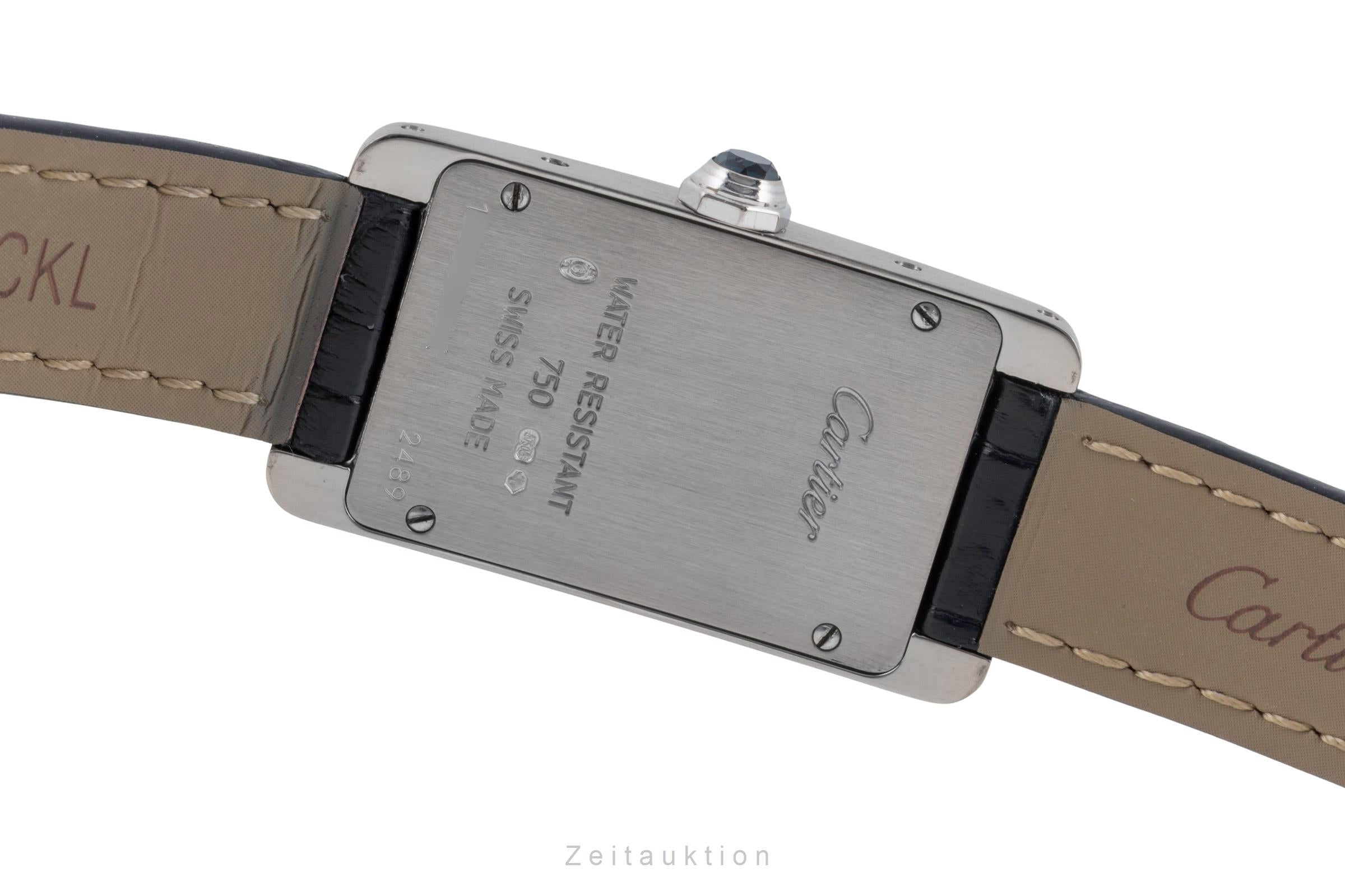 Cartier Tank Américaine or blanc 18 ct quartz montre pour femmes W2601956  [2505568]