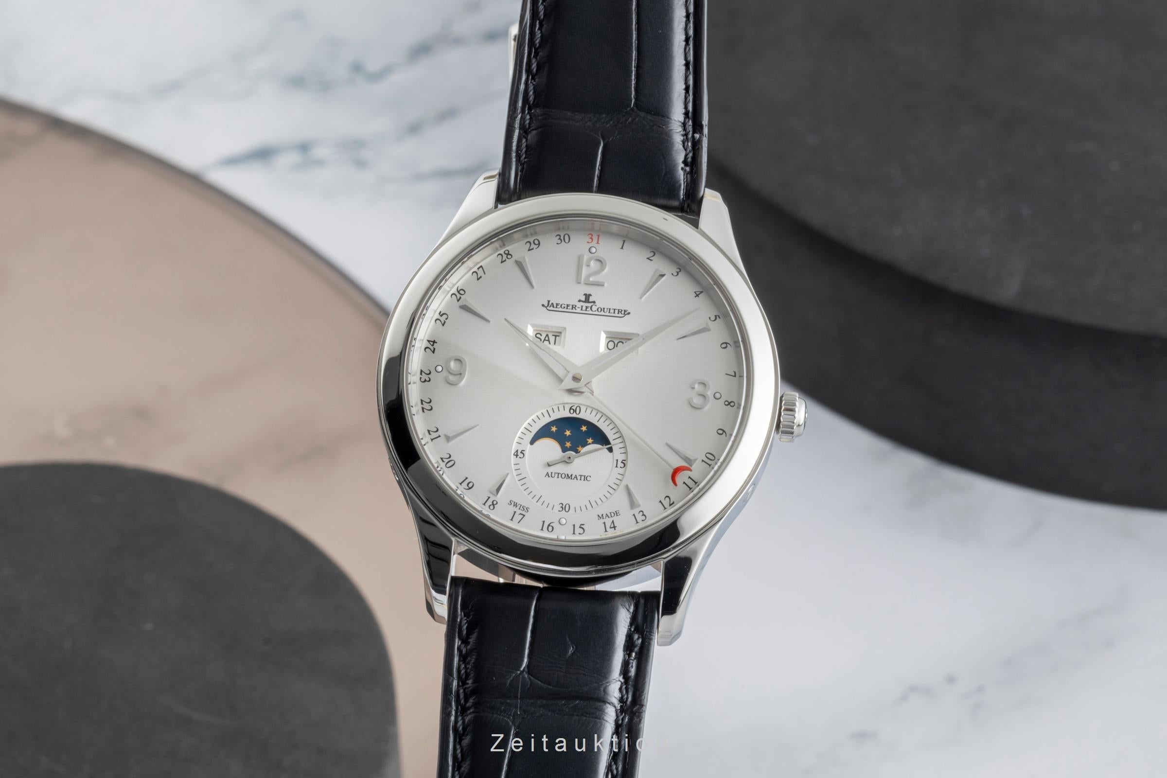 Jaeger LeCoultre Master Calendar steel automatic men's watch Q1558420  176.8.12.S  [2505578]