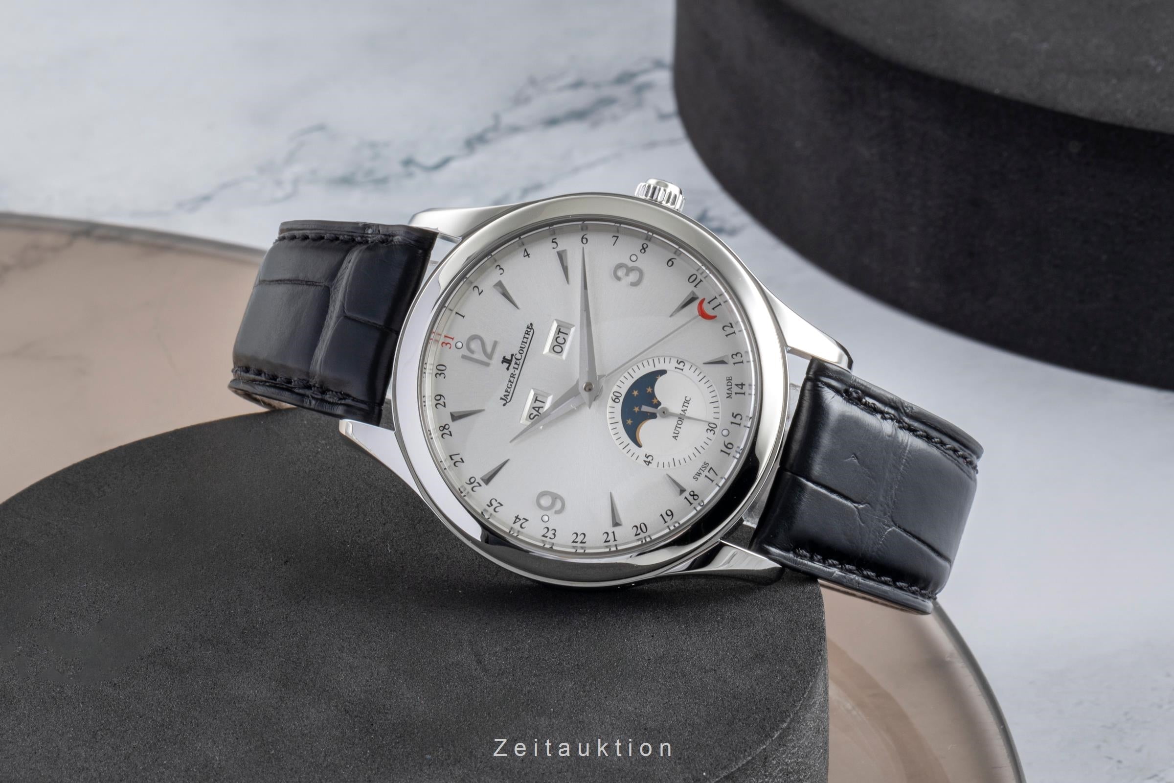 Jaeger LeCoultre Master Calendar steel automatic men's watch Q1558420  176.8.12.S  [2505578]