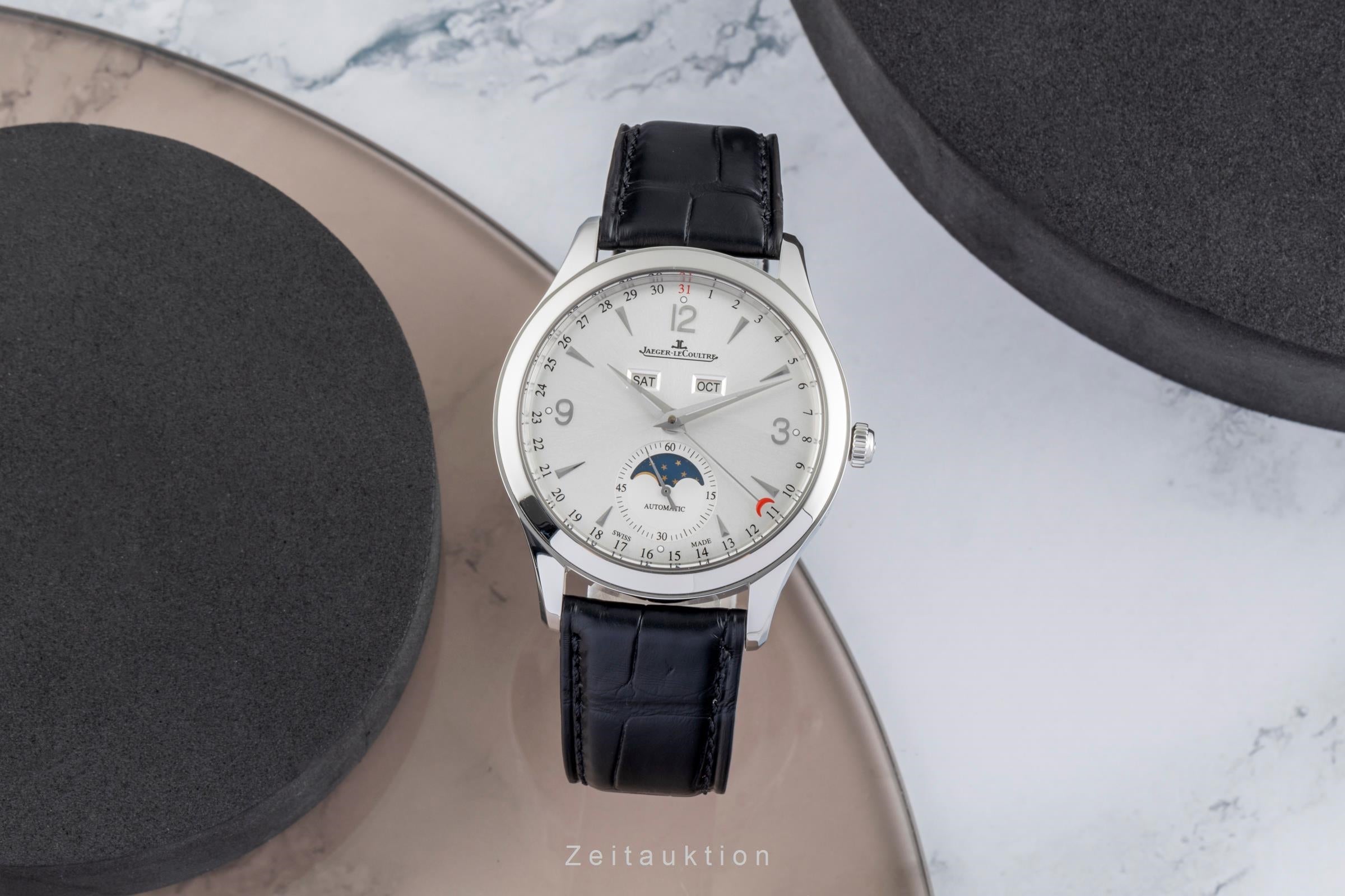 Jaeger LeCoultre Master Calendar steel automatic men's watch Q1558420  176.8.12.S  [2505578]